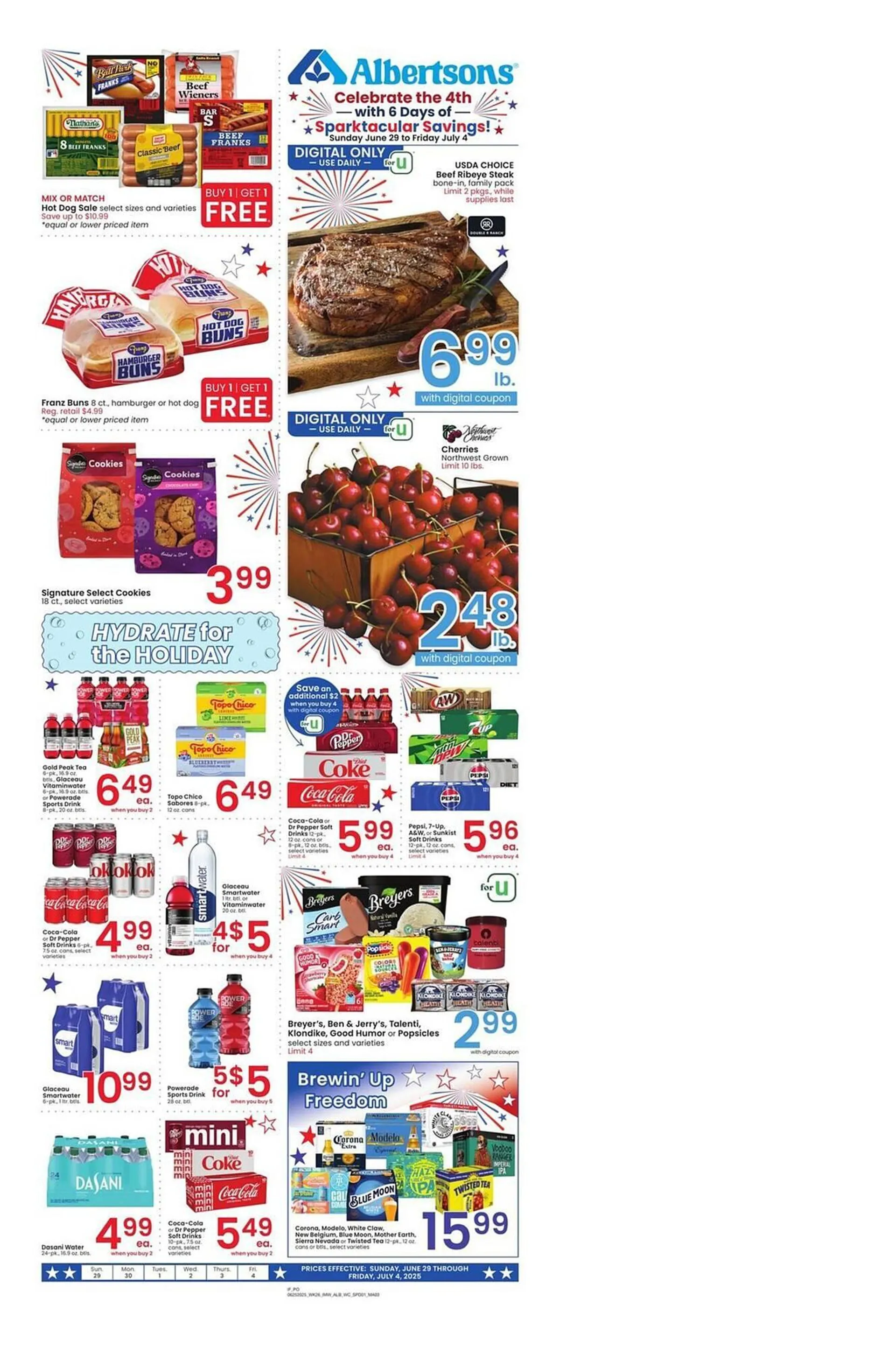 Weekly ad Albertsons Weekly Ad from June 29 to July 4 2025 - Page 1