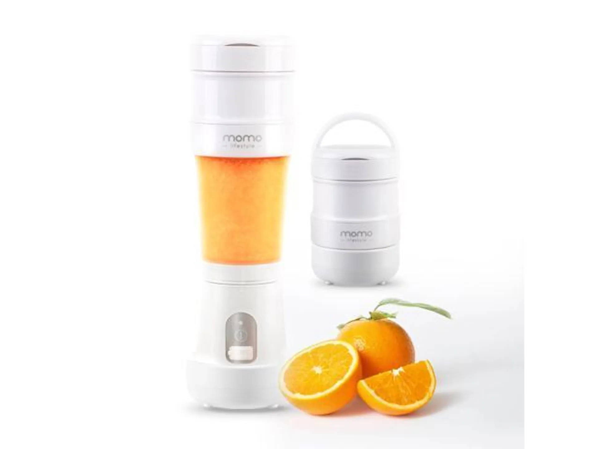 Momo Lifestyle Portable Collapsible Blender Personal BPA Free USB Rechargeable Blendjet On the Go for Smoothies and Shakes