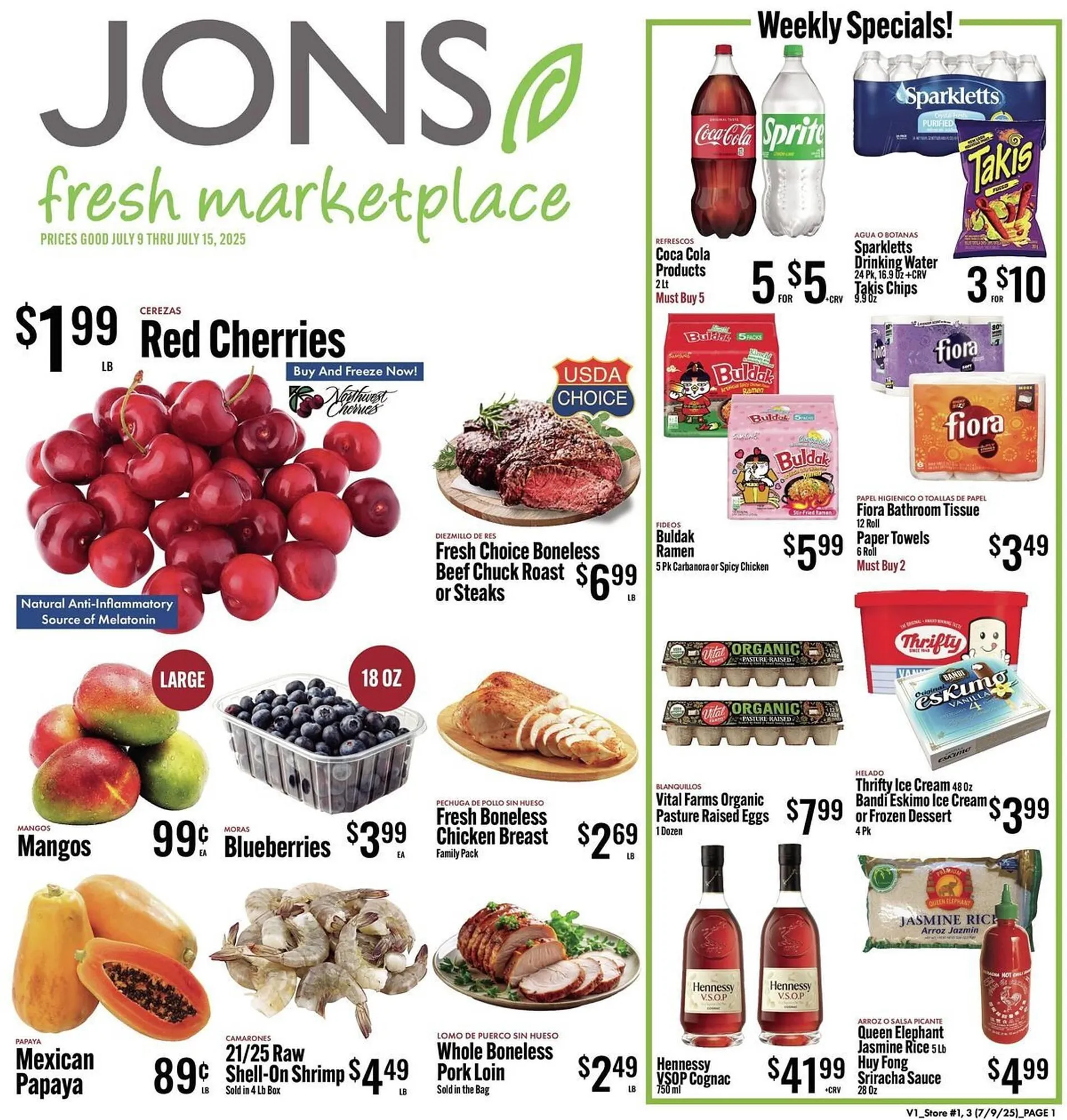 Weekly ad Jons International Weekly Ad from July 9 to July 15 2025 - Page 1