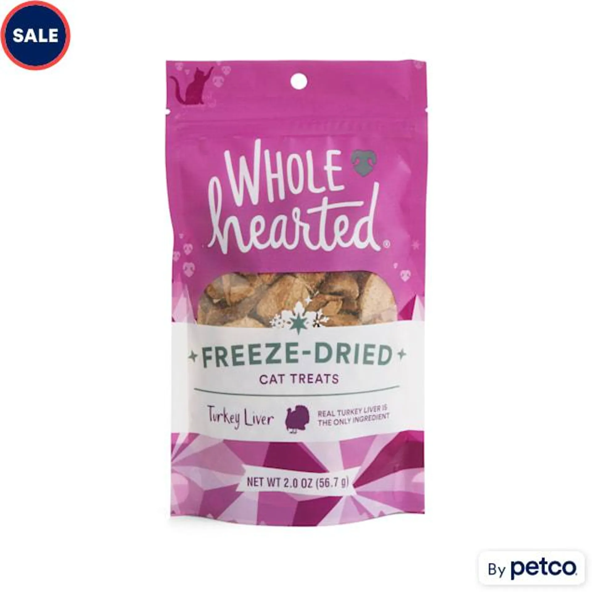 WholeHearted Turkey Liver Freeze-Dried Cat Treats, 2 oz.