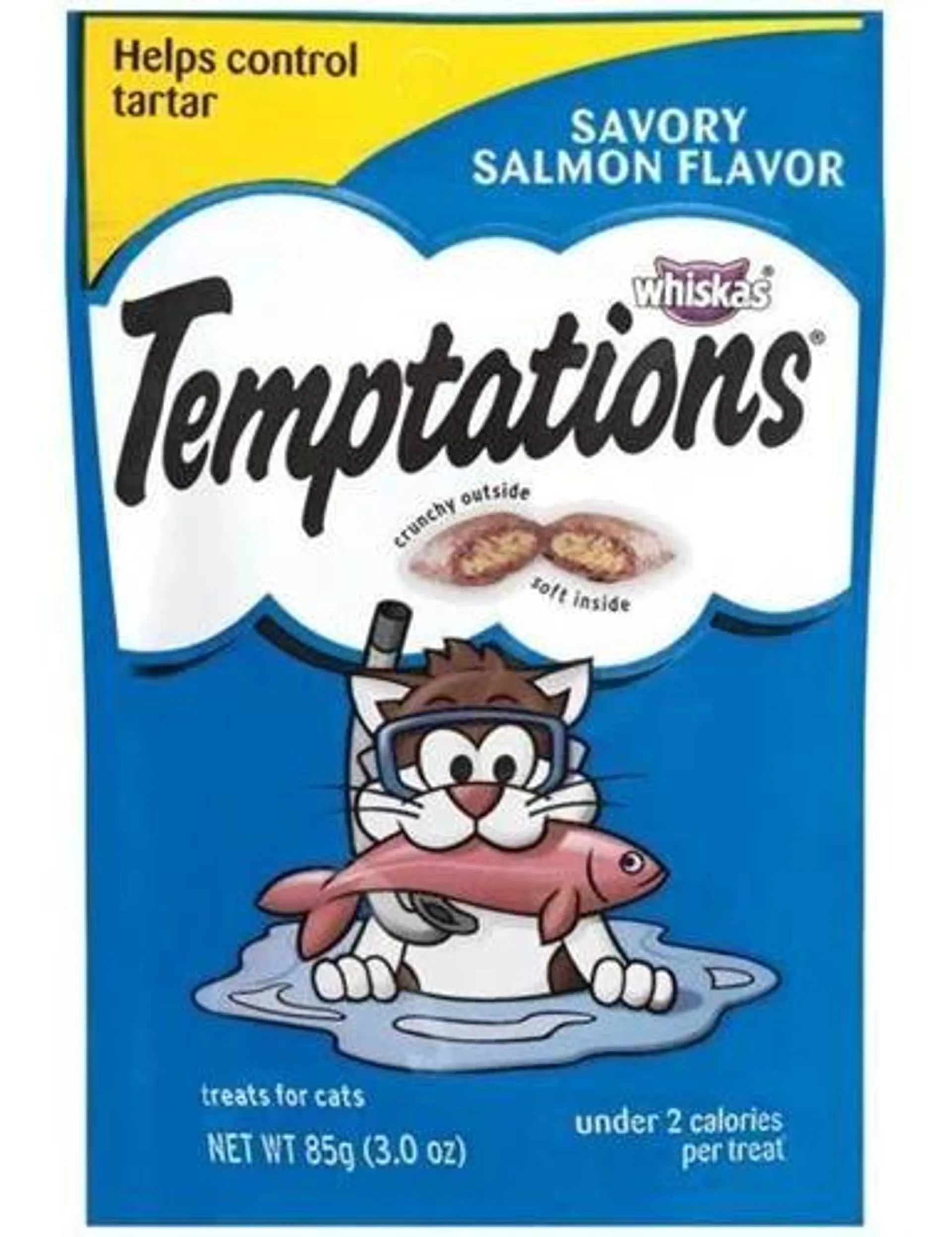 Temptations Classic Treats for Cats Savory Salmon Flavor, 3 Ounces