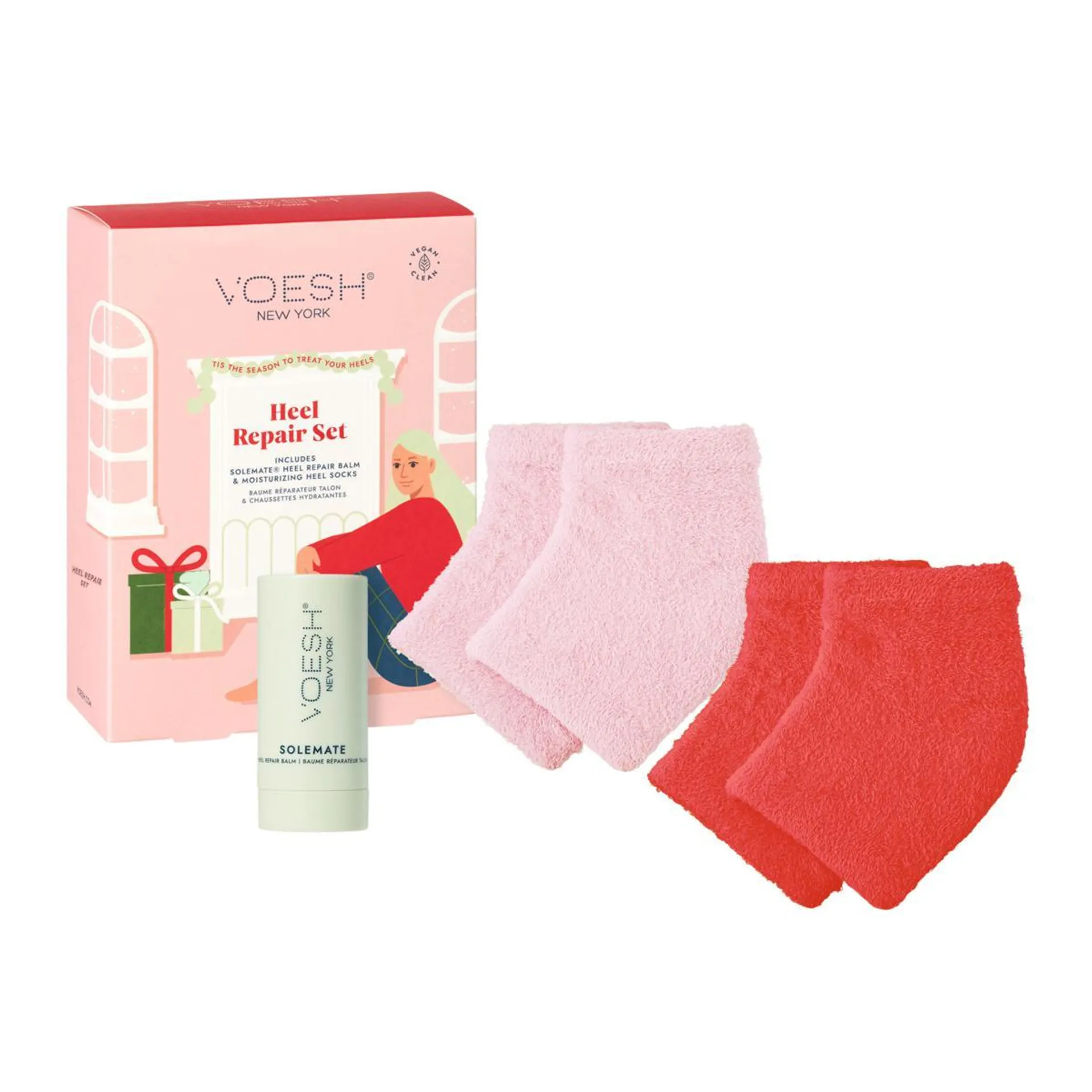 Voesh Heel Trio with Heel Balm & Heel Socks