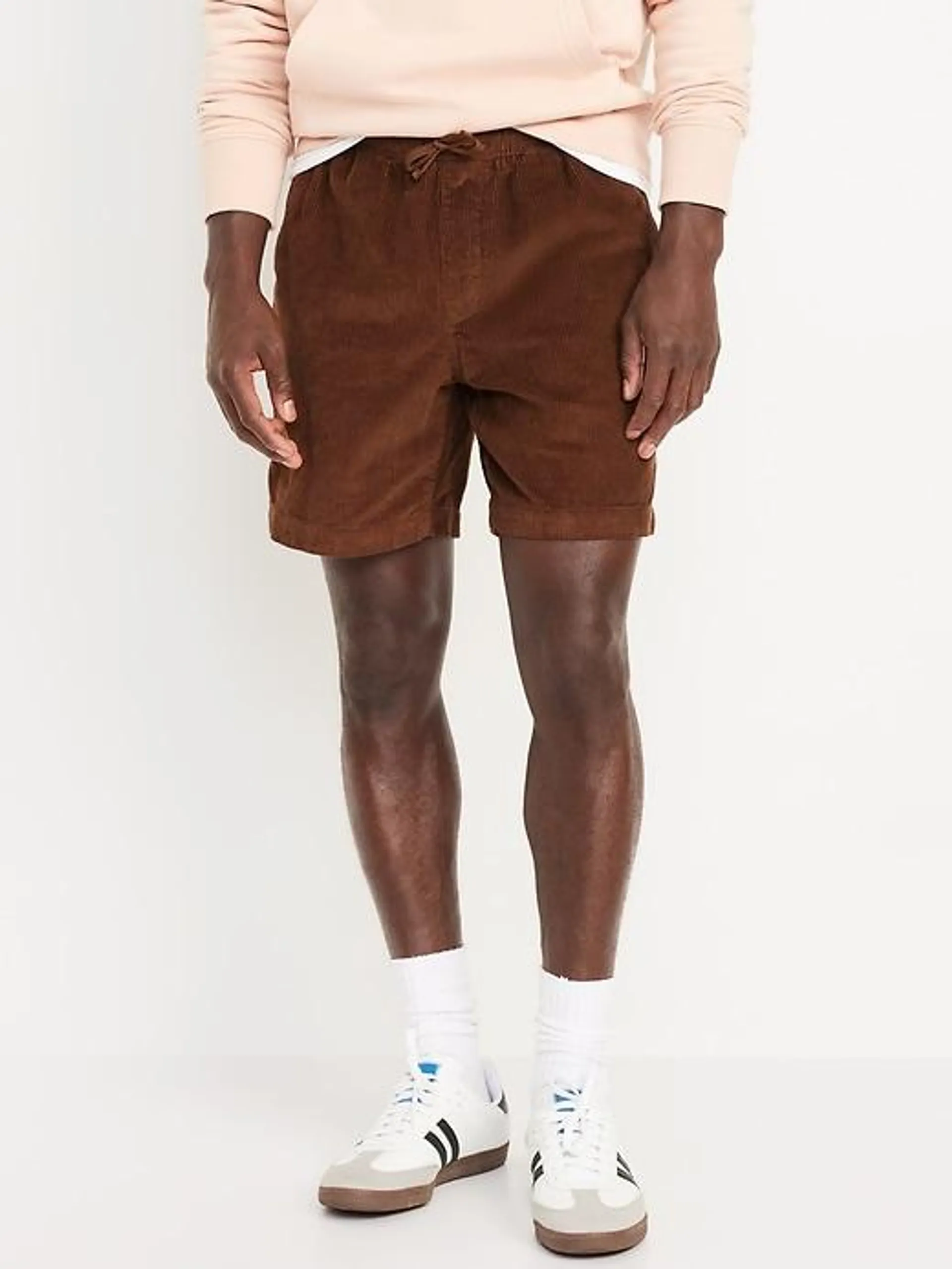 Corduroy Jogger Shorts -- 7-inch inseam