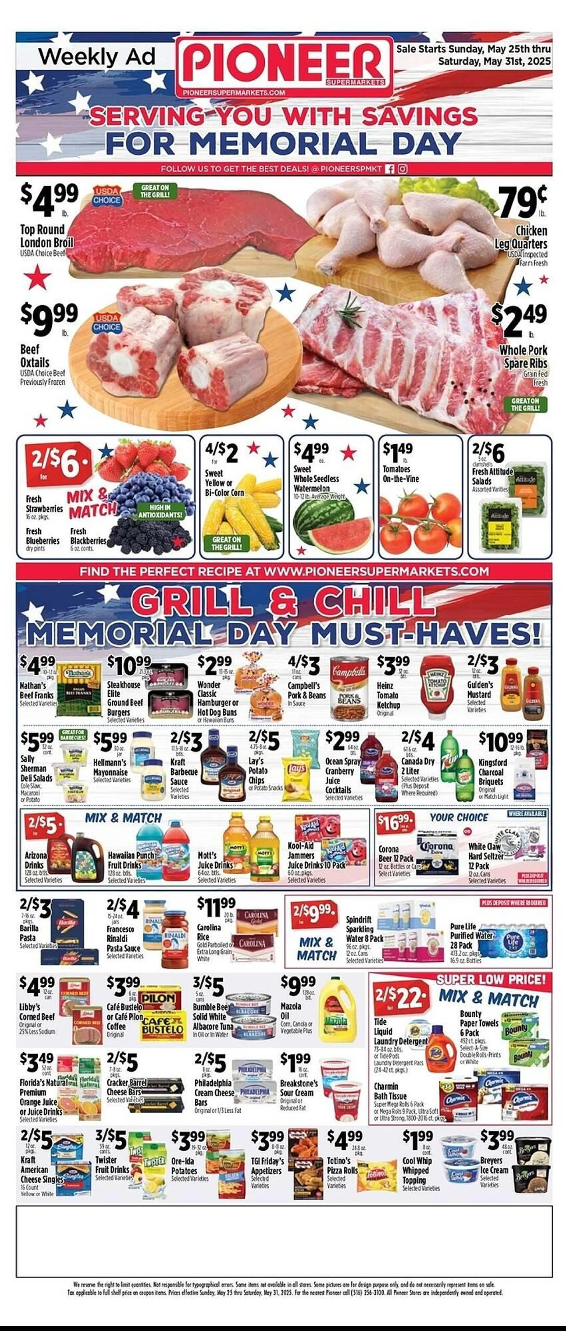 Weekly ad Pioneer Supermarkets Weekly Ad from May 25 to May 31 2025 - Page 1
