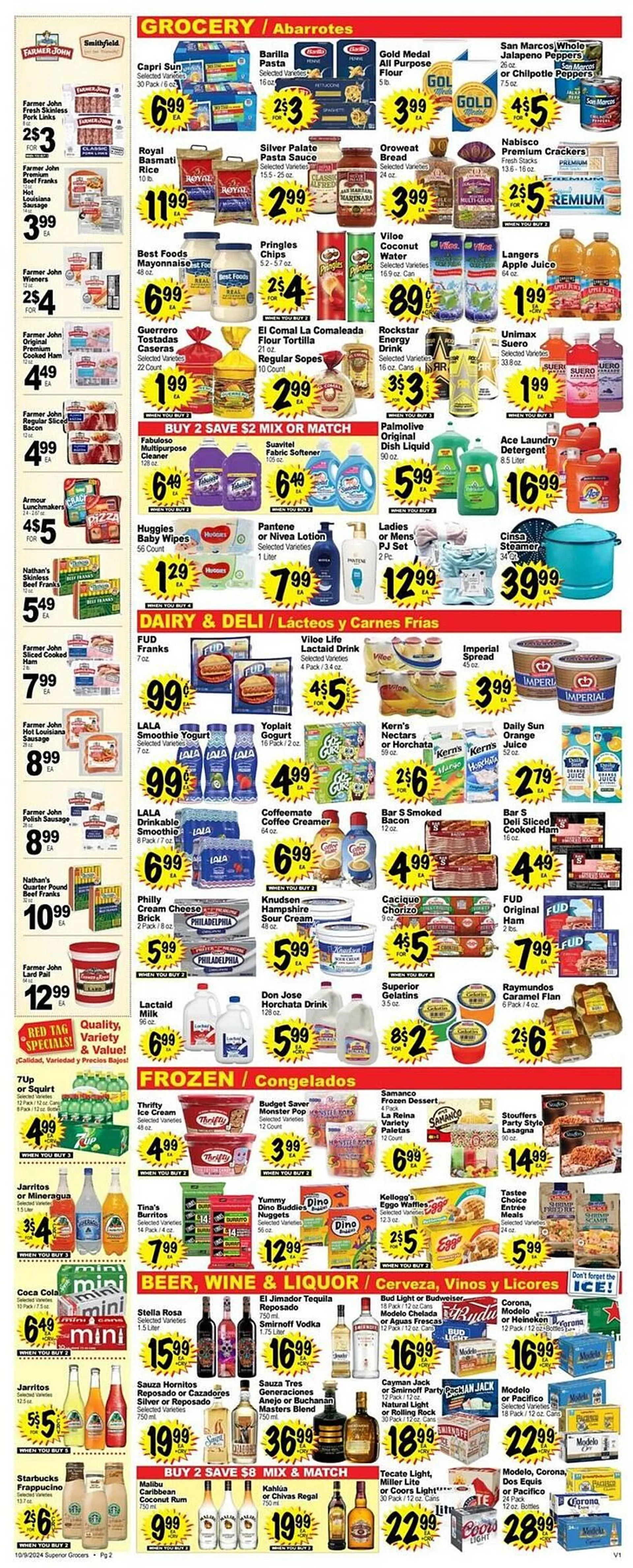 Weekly ad Superior Grocers Weekly Ad from October 9 to October 15 2024 - Page 2