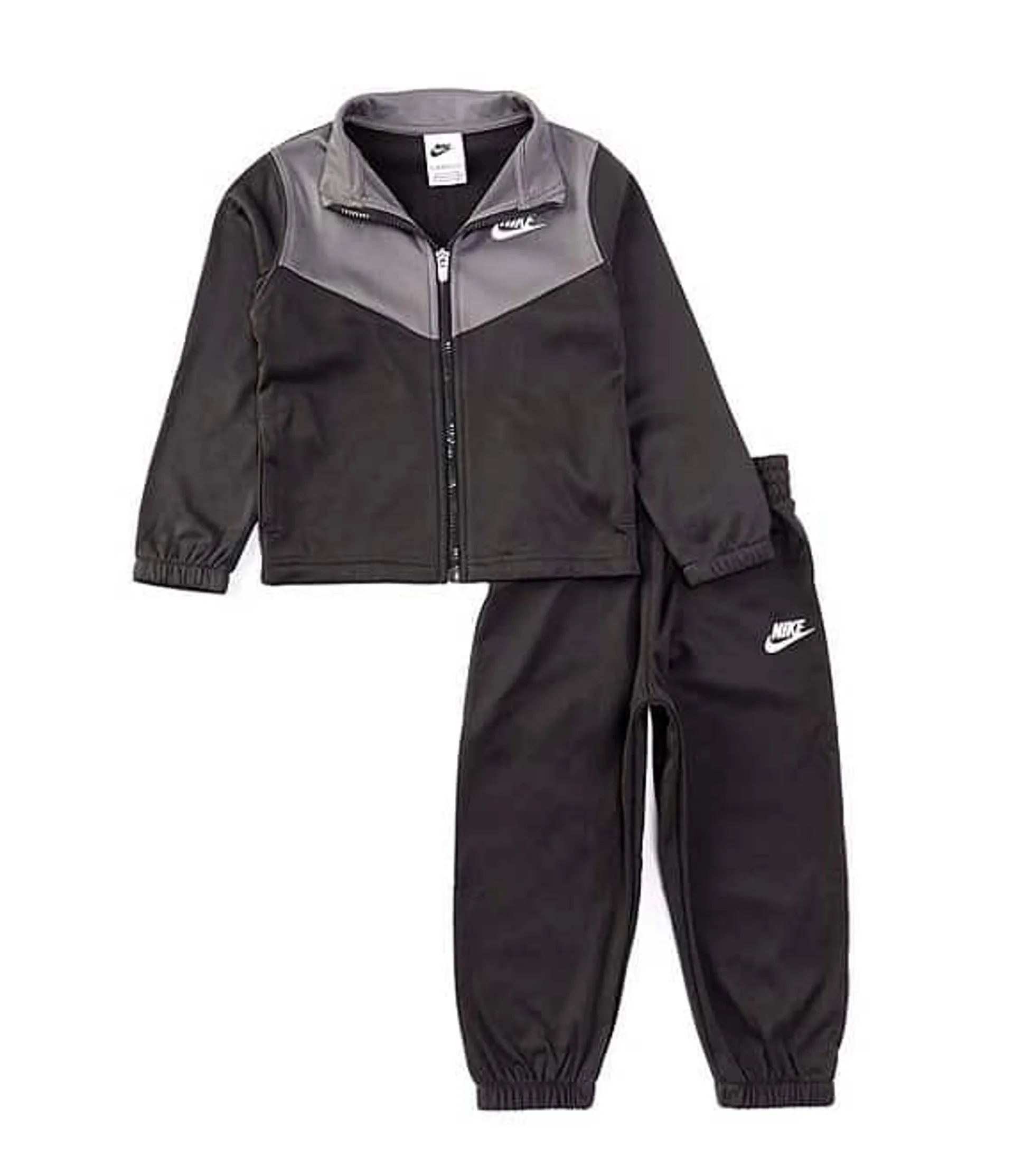 Little Boys 2T-7 Long-Sleeve Color Block Jacket & Solid Jogger Pant Set