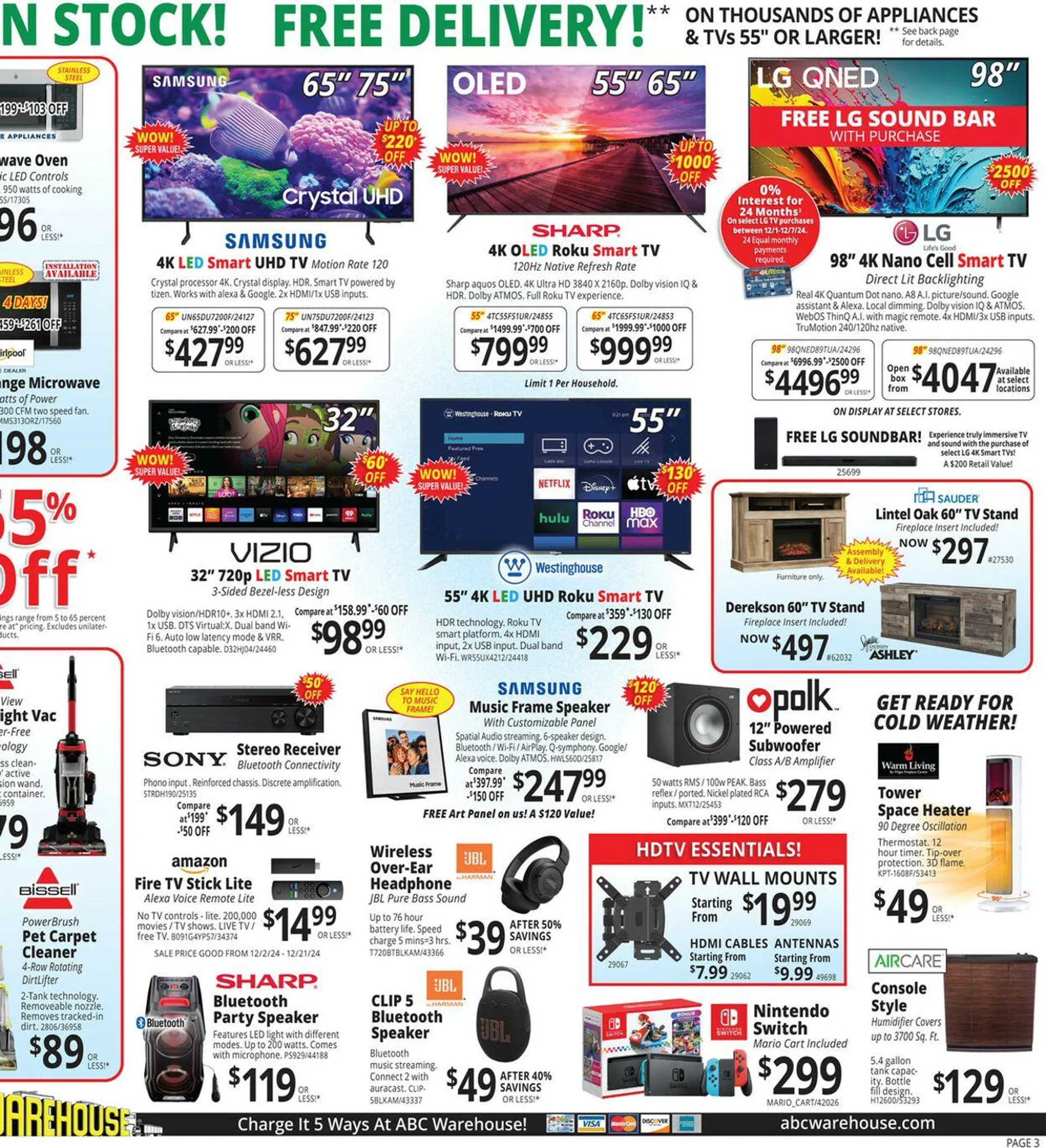 Weekly ad ABC Warehouse from December 1 to December 7 2024 - Page 3