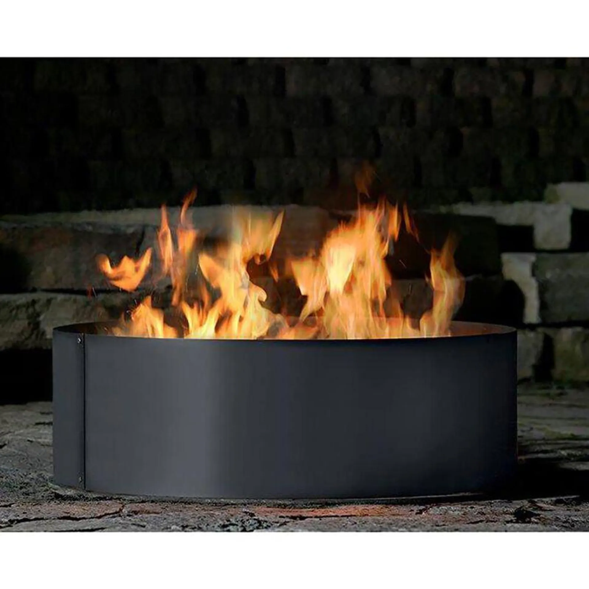 Solid 3 Piece Fire Ring, 38"
