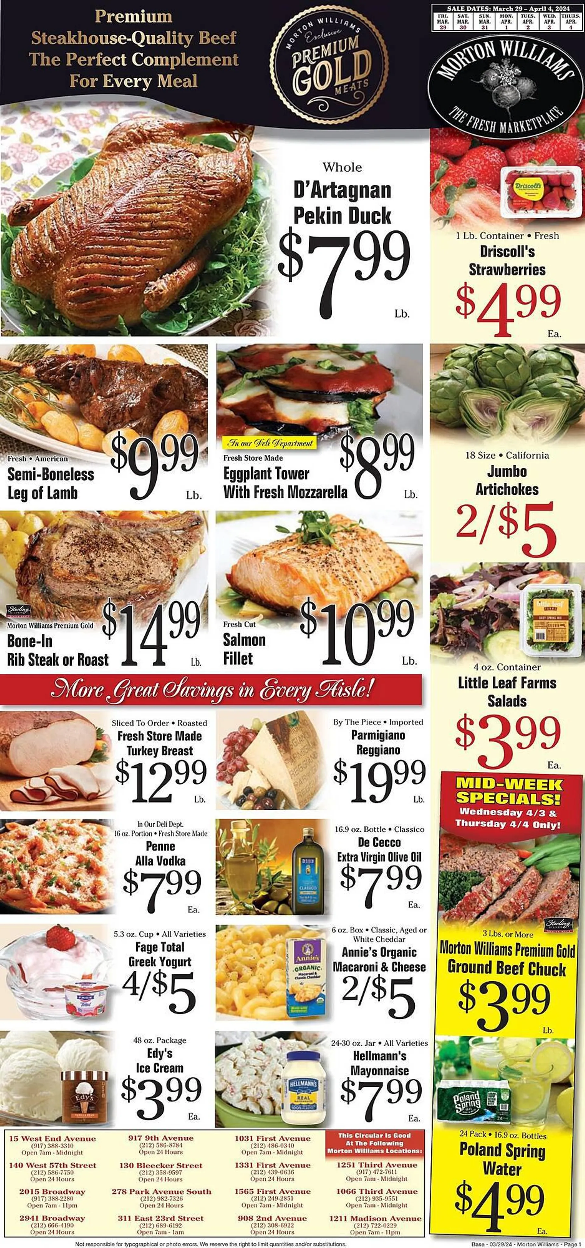 Weekly ad Morton Williams Weekly Ad from March 29 to April 4 2024 - Page 1