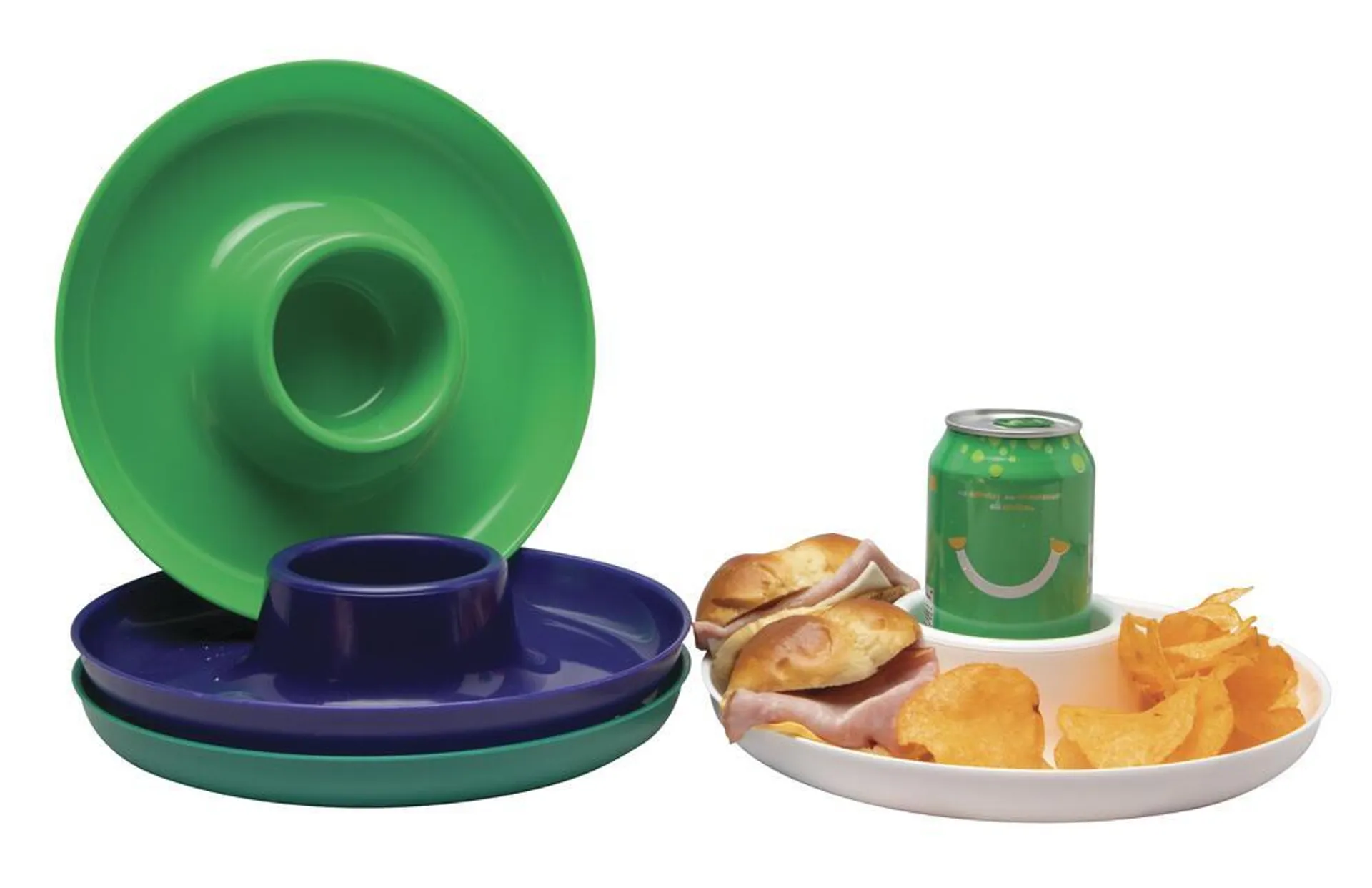 Great Plate Party Plate with Cup Holder