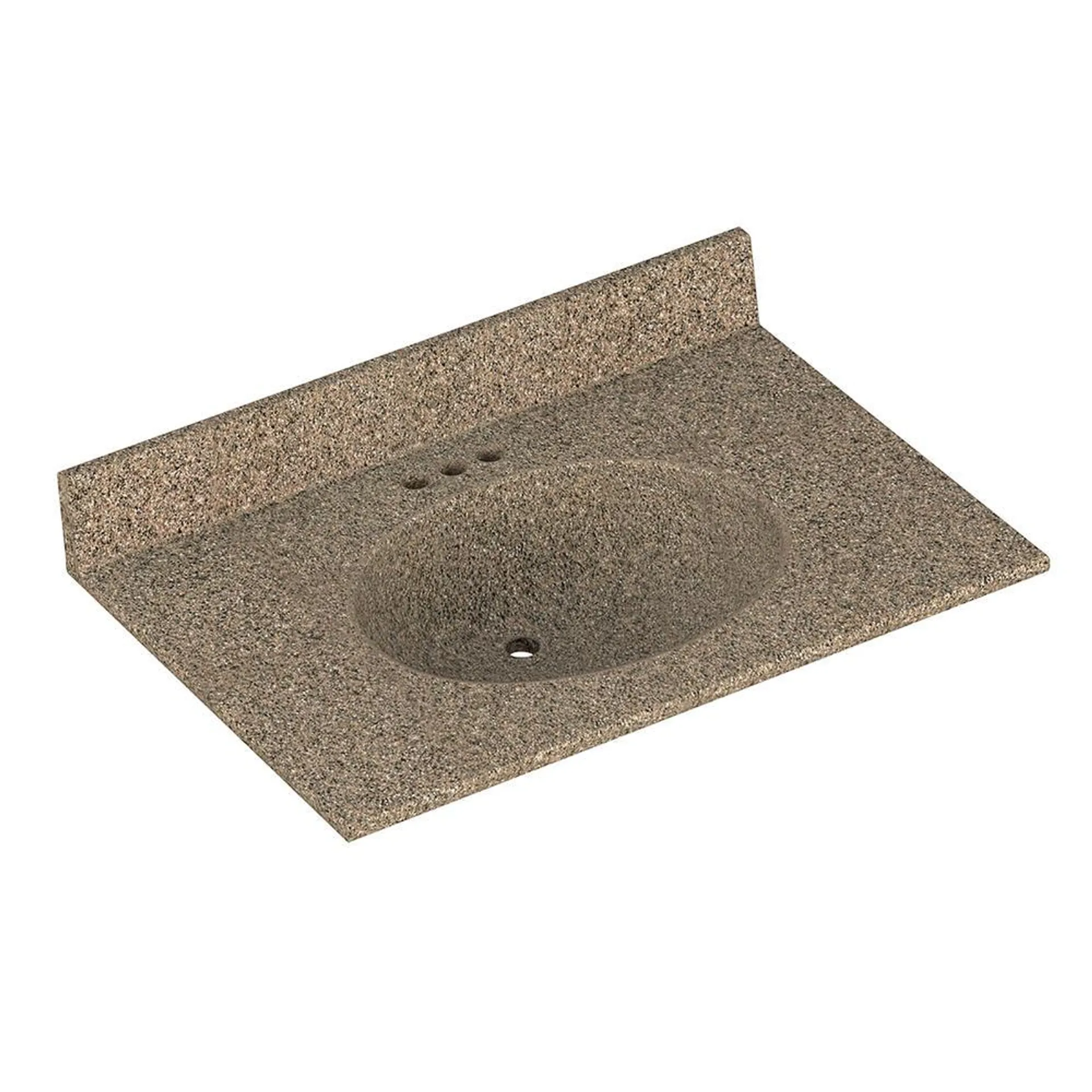 Briarwood 31"W x 22"D Wicker Cultured Marble Vanity Top with Oval Integrated Bowl - 4" Center