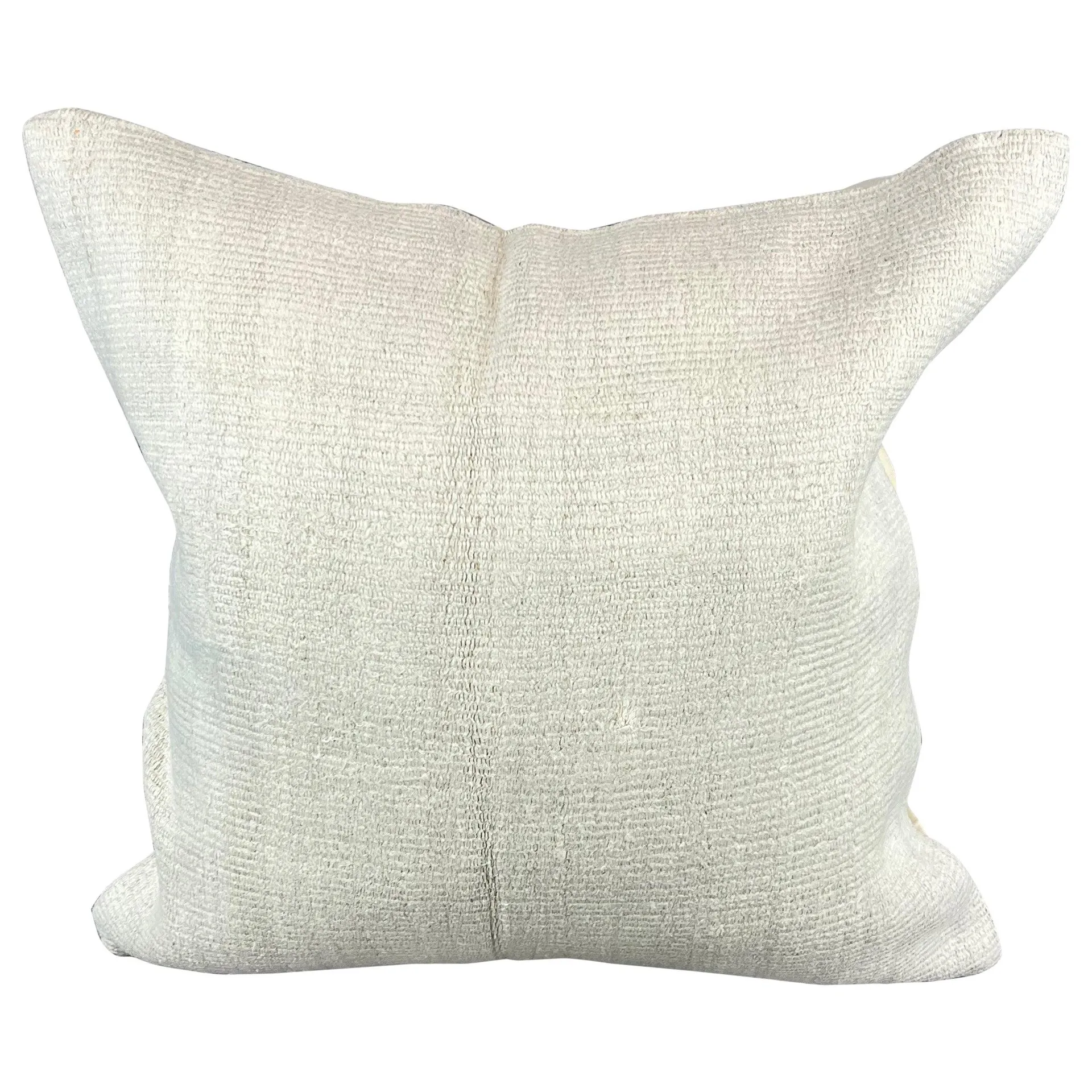 20 x 20 Hemp Turkish Cushion Natural Grayish White Pillow Cushion Cover #6610