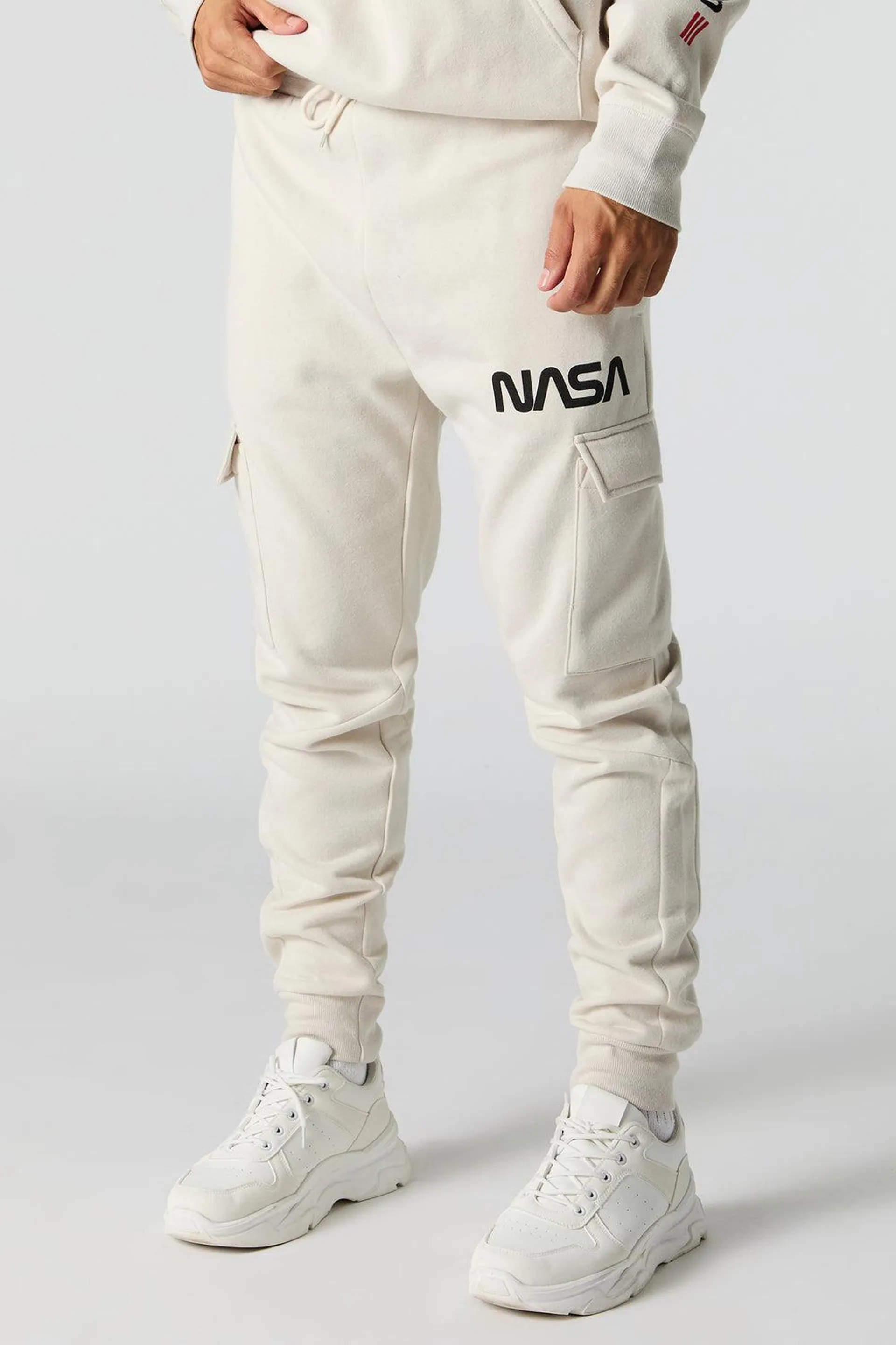 NASA Graphic Fleece Cargo Jogger