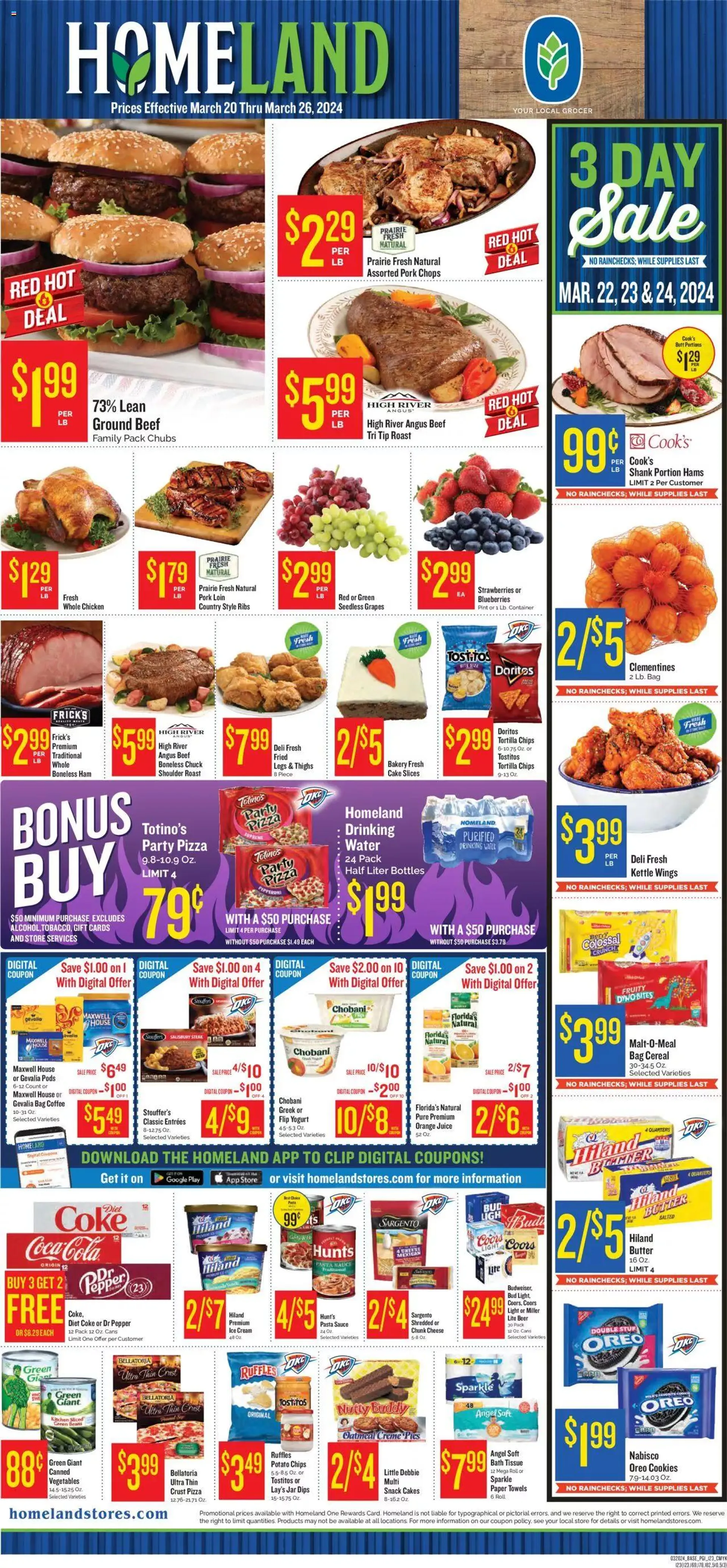 Weekly ad Homeland - Weekly Ad from March 20 to March 26 2024 - Page 1