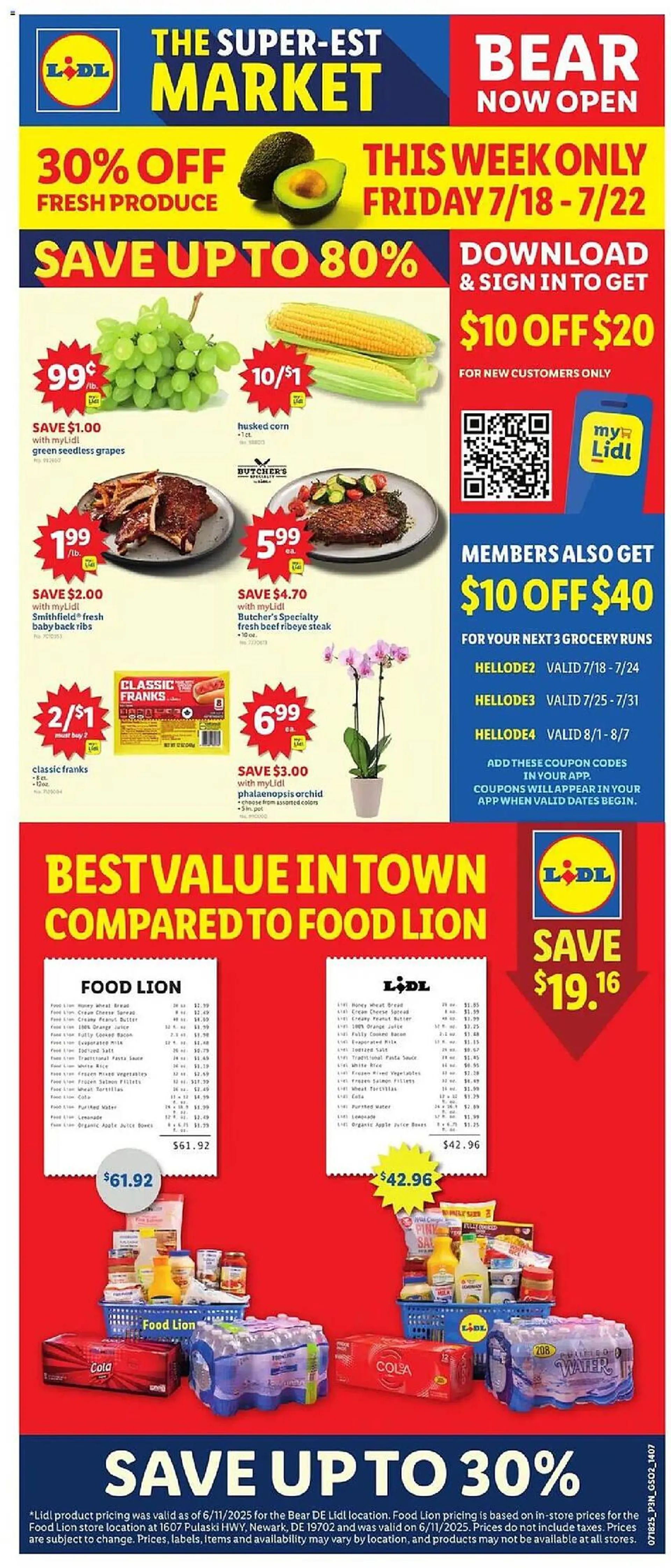 Weekly ad Lidl Weekly Ad from July 18 to July 22 2025 - Page 1