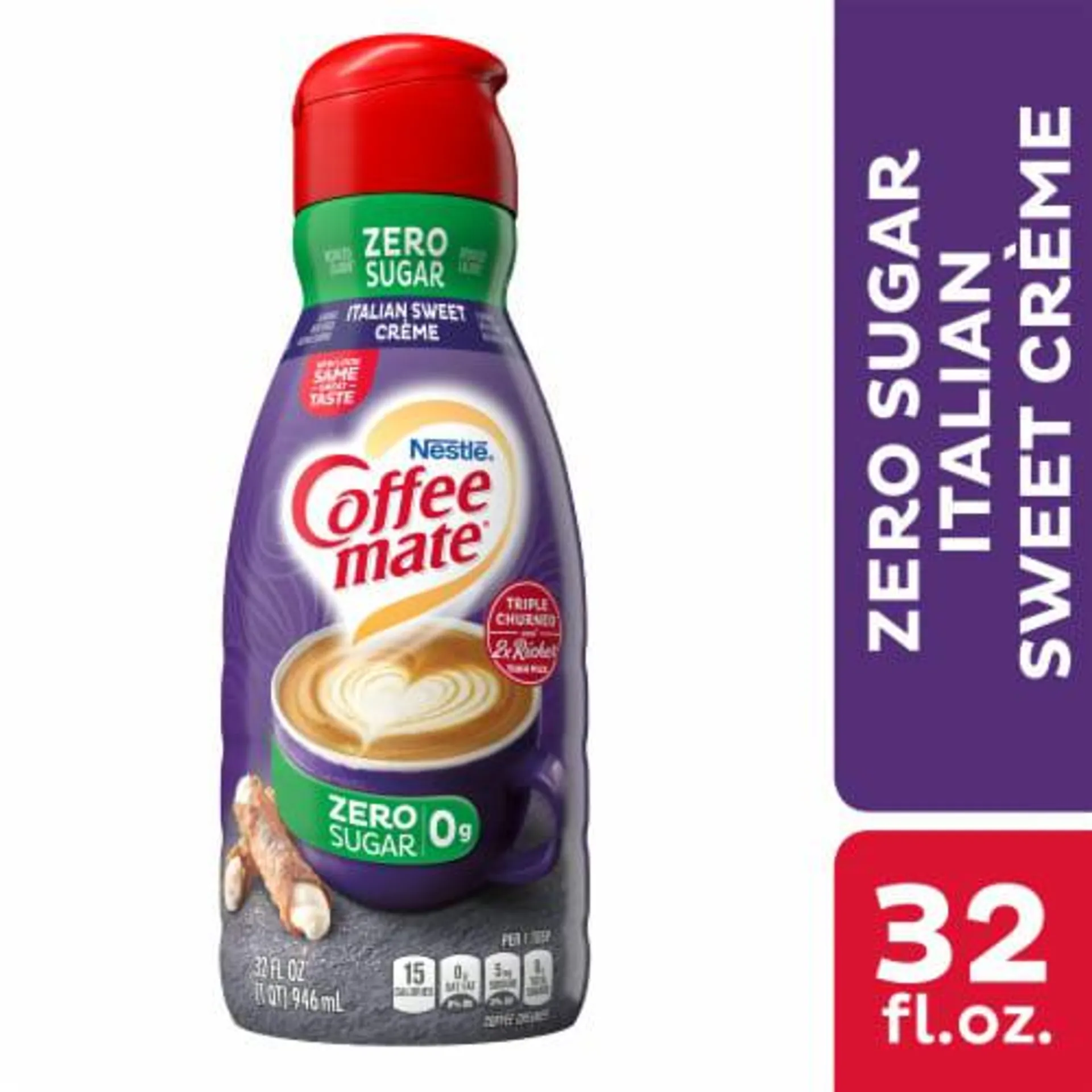 Nestle Coffee mate Zero Sugar Italian Sweet Creme Liquid Coffee Creamer