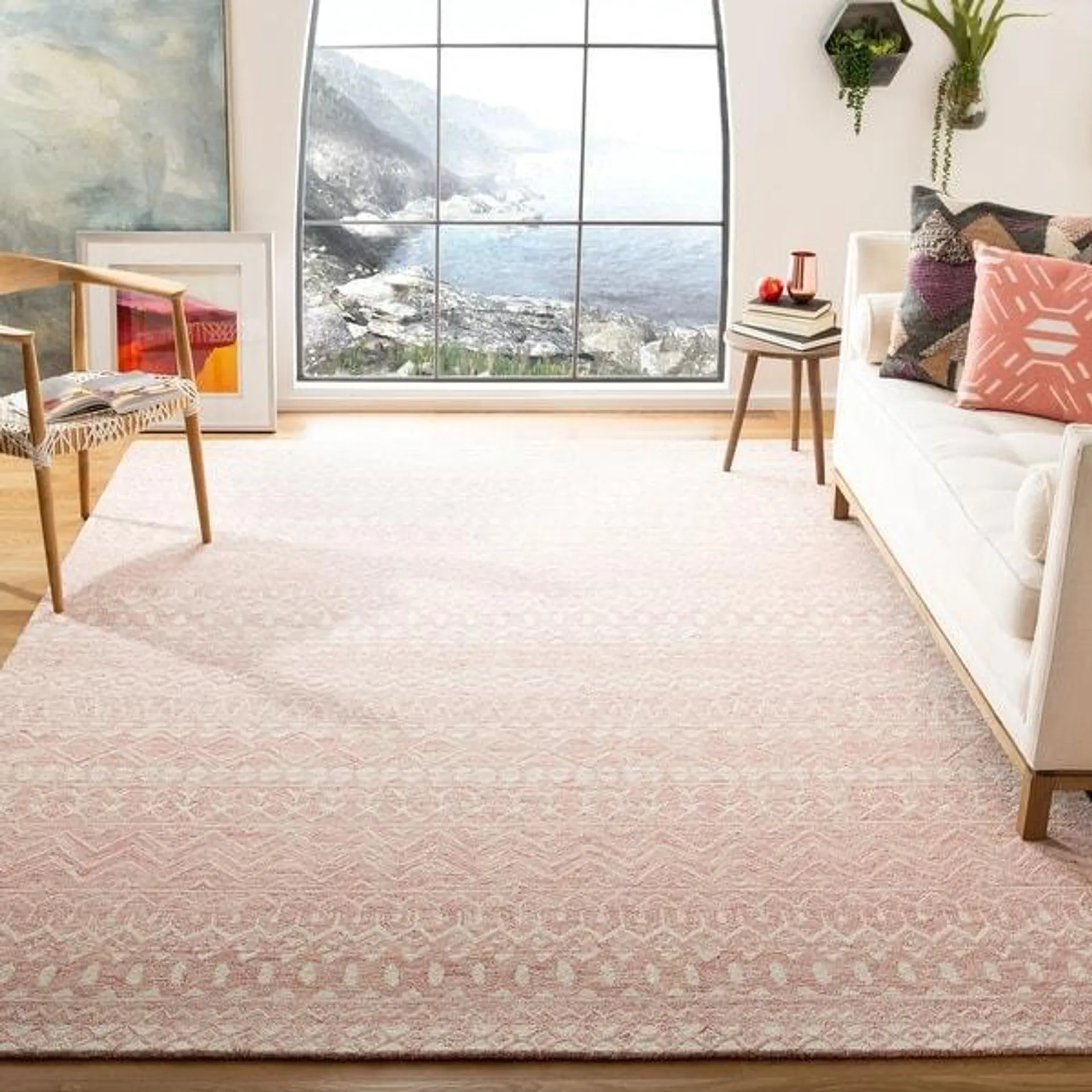 SAFAVIEH Handmade Micro-Loop Ljubica Wool Rug