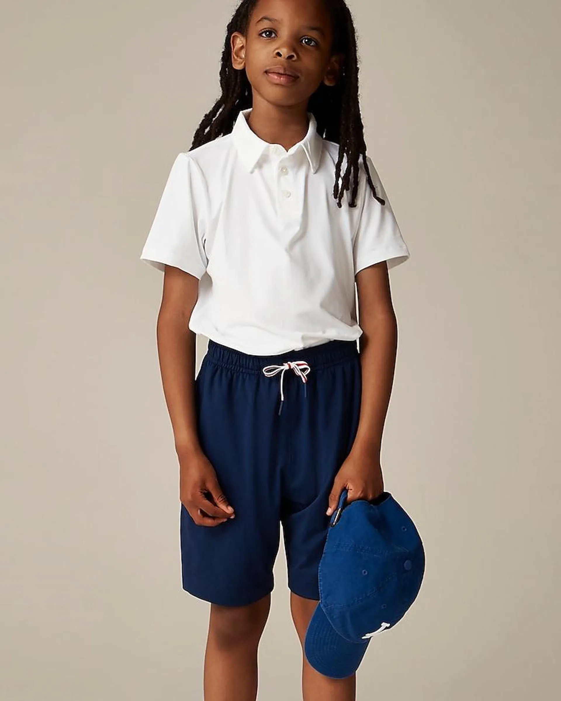 Kids' short-sleeve performance polo