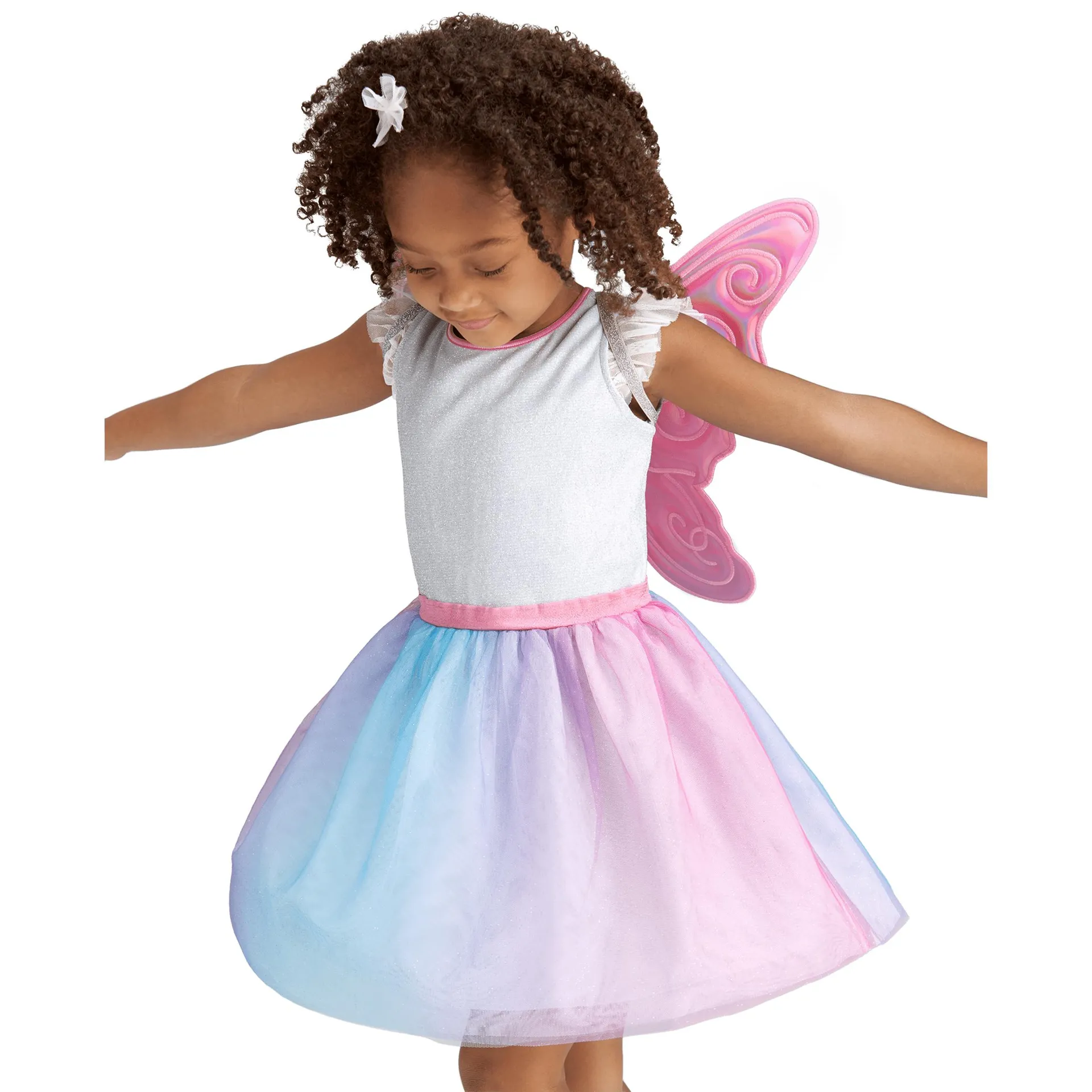 Colorful Butterfly Dress & Wings for Girls