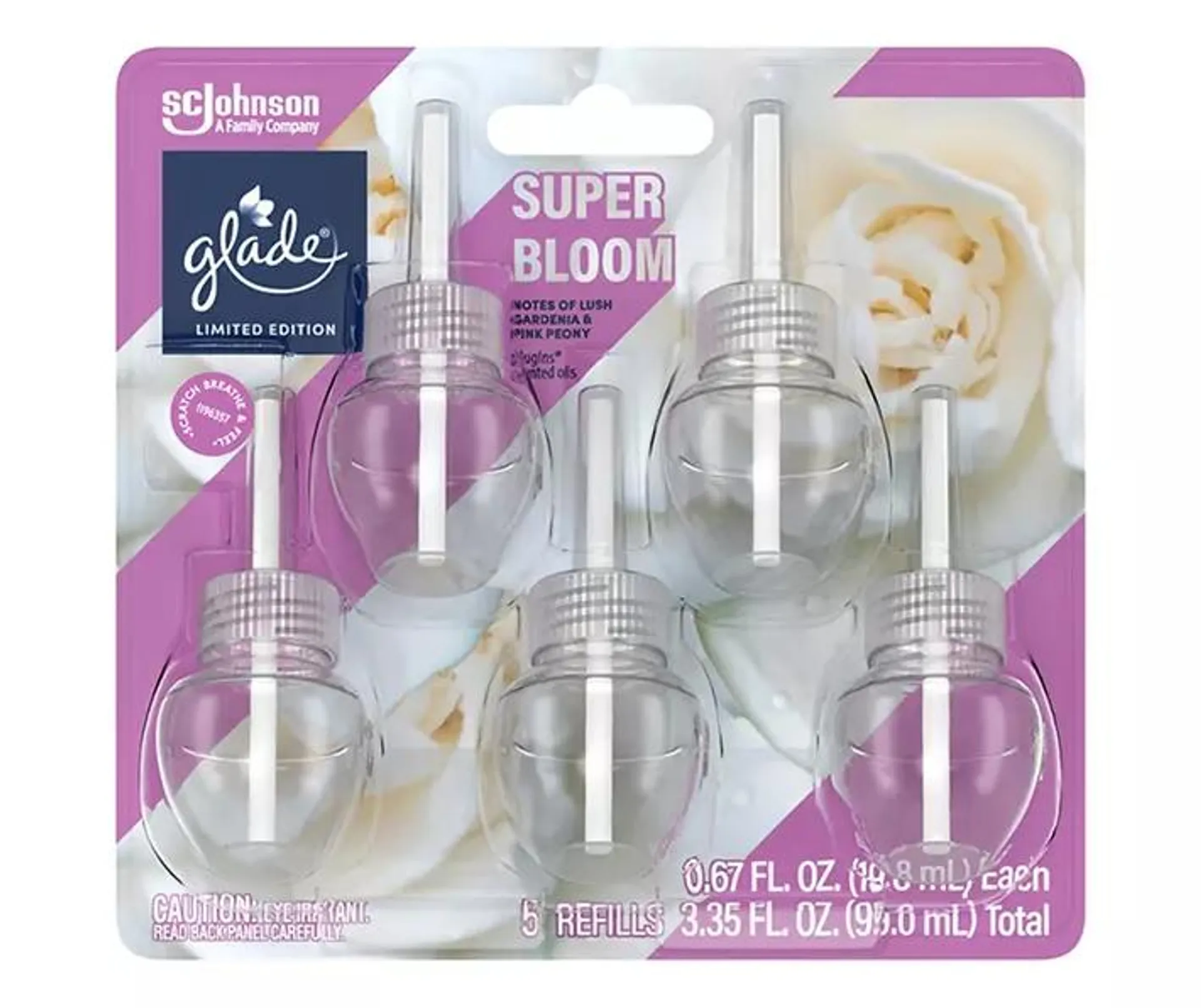 Super Bloom PlugIns Scented Oil Refills, 5-Pack