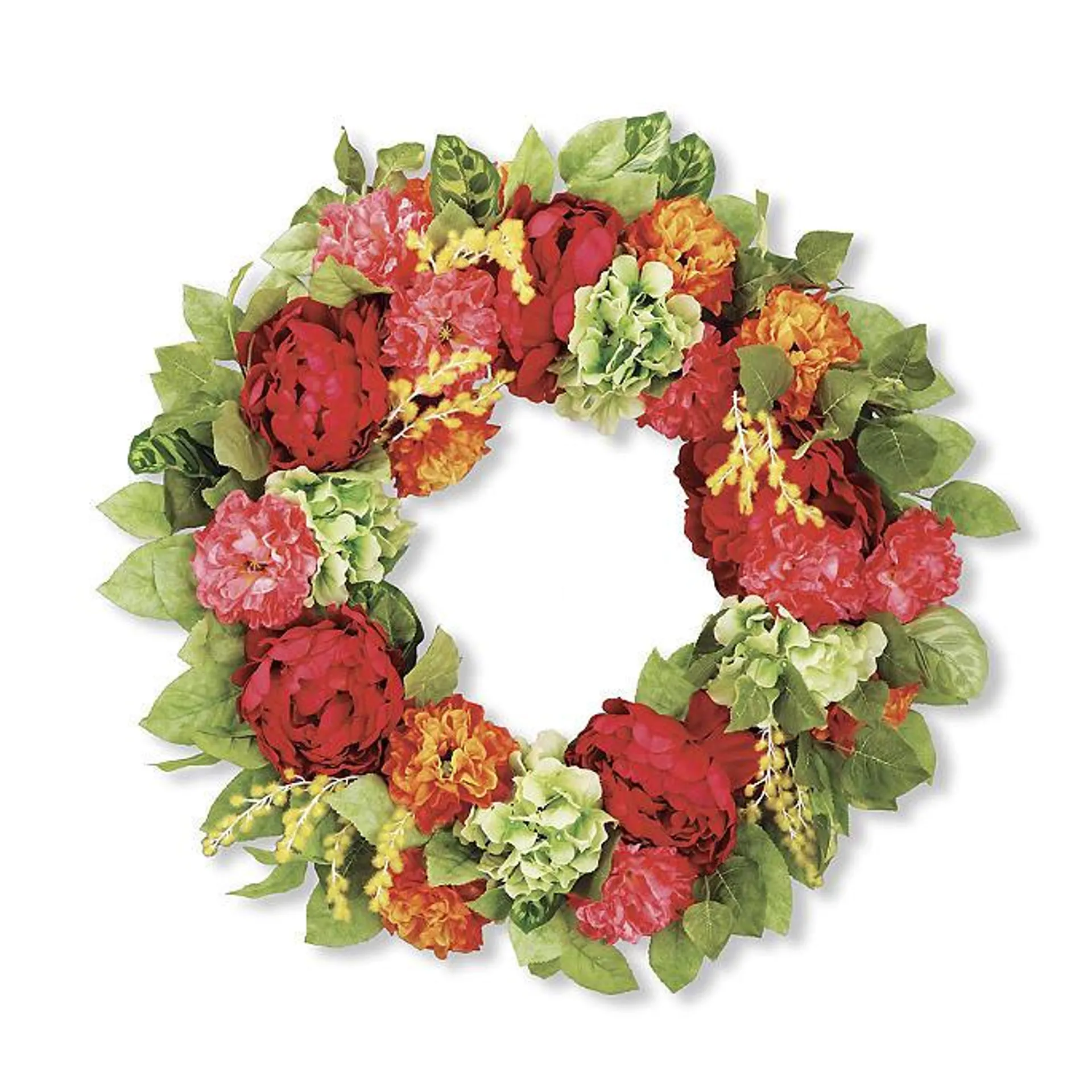 Olivia Mixed Floral Wreath