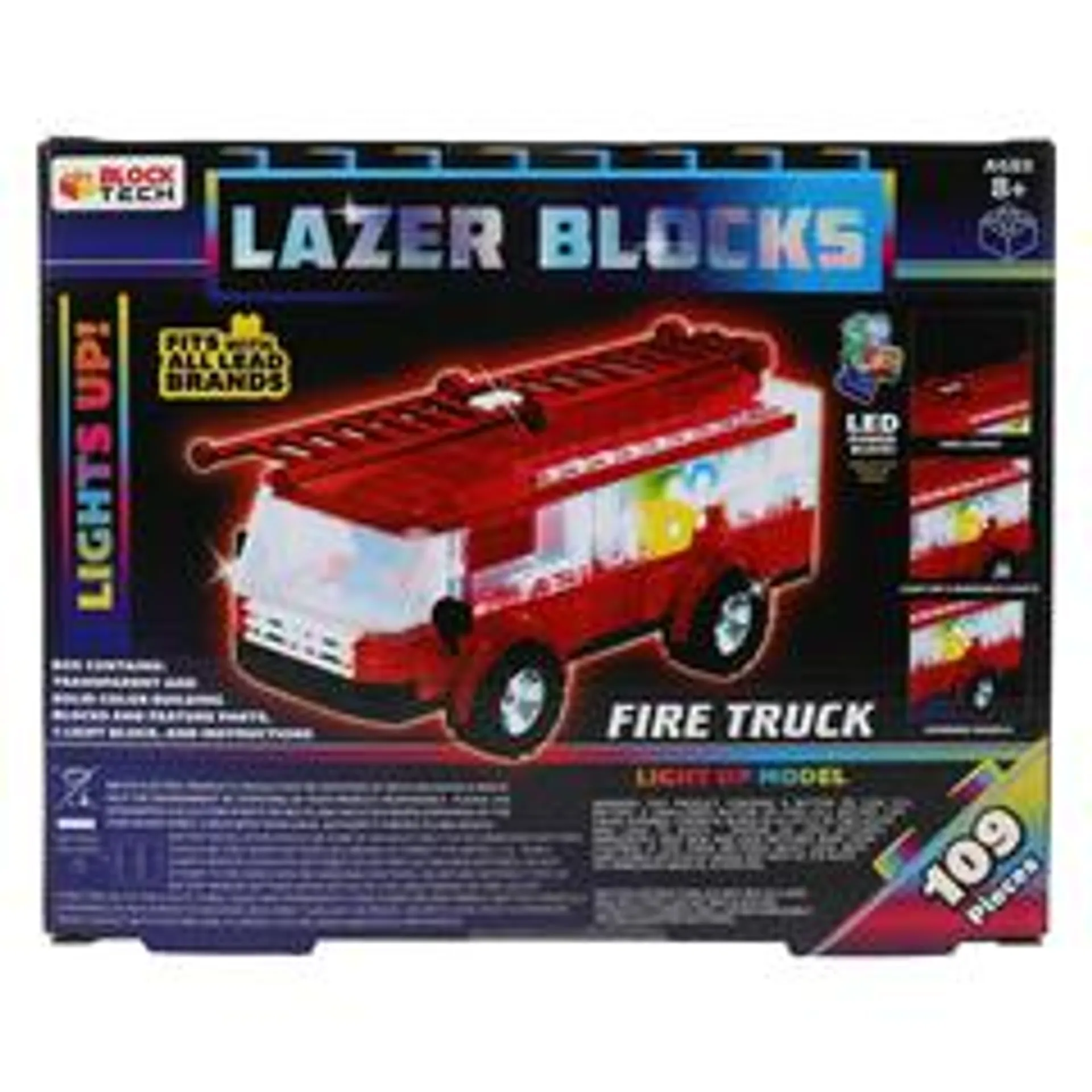 Block Tech® Lazer Blocks Led Building Blocks Kit