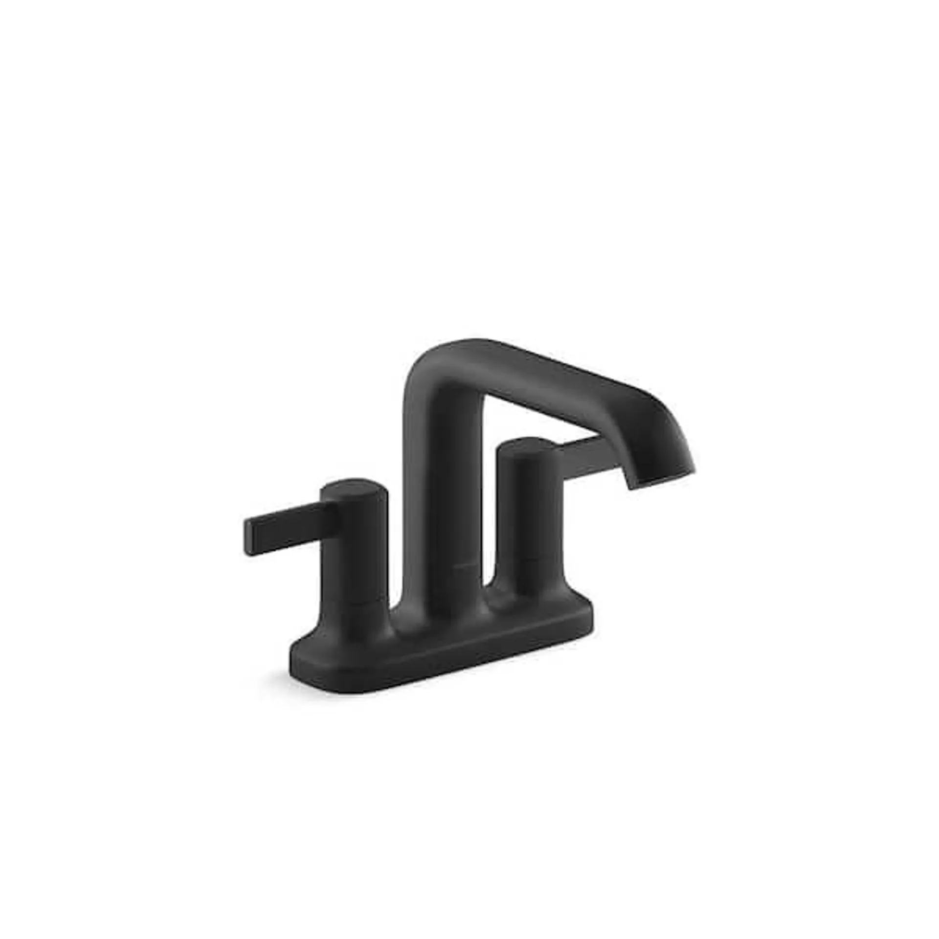 Ashan 4 in. Centerset 2-Handle Bathroom Faucet in Matte Black