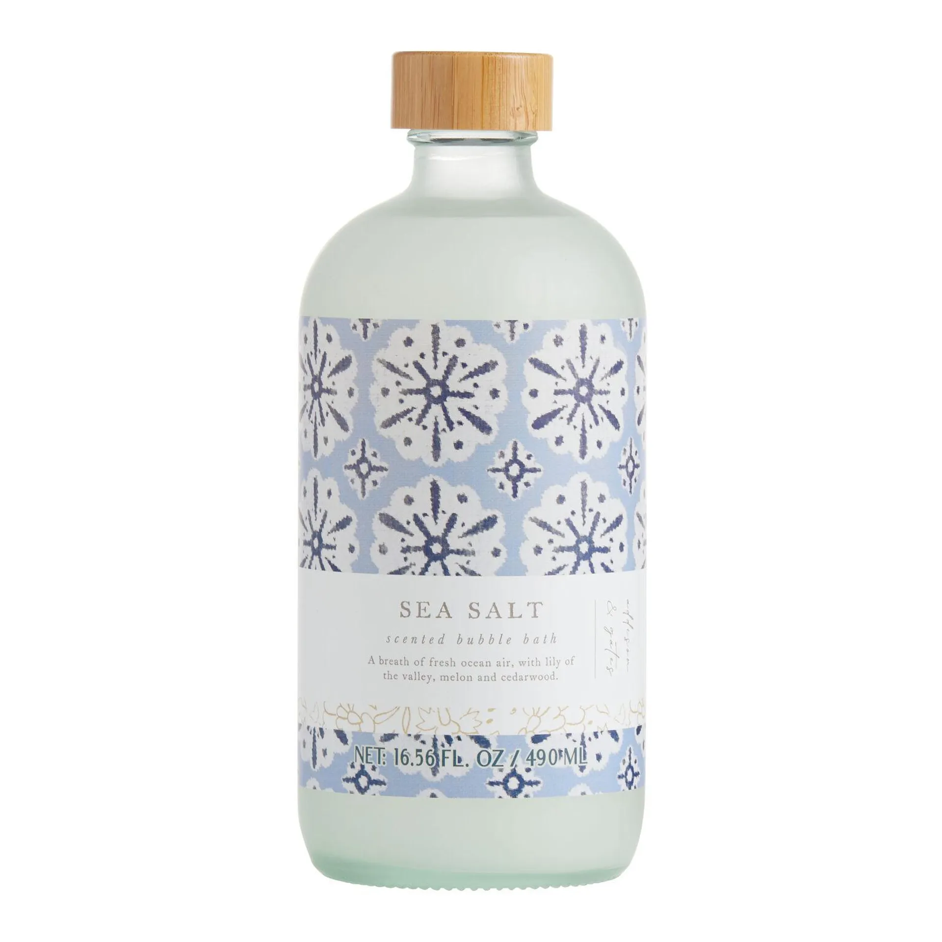 A&G Block Print Sea Salt Bubble Bath