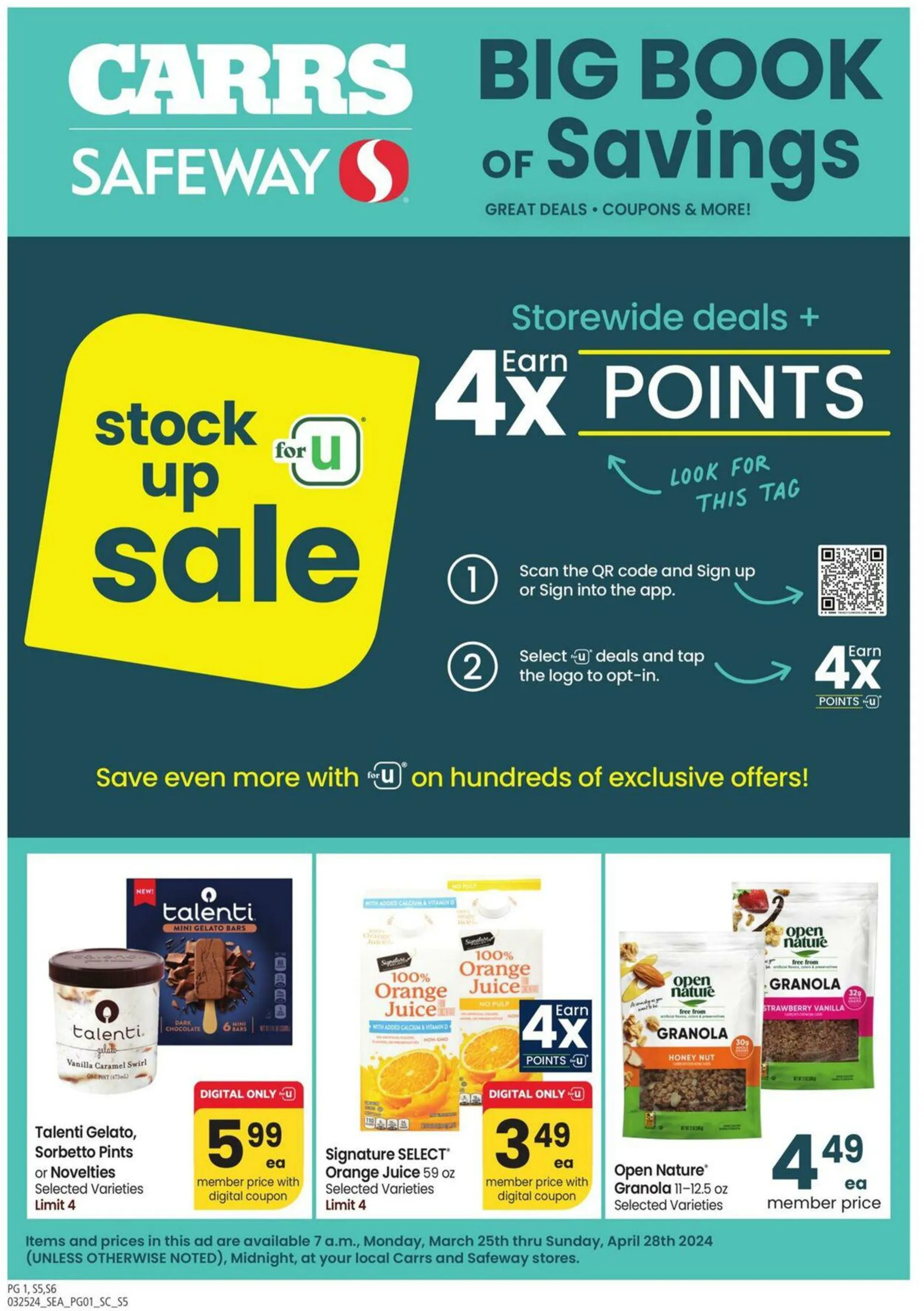 Weekly ad Carrs from March 25 to April 28 2024 - Page 1