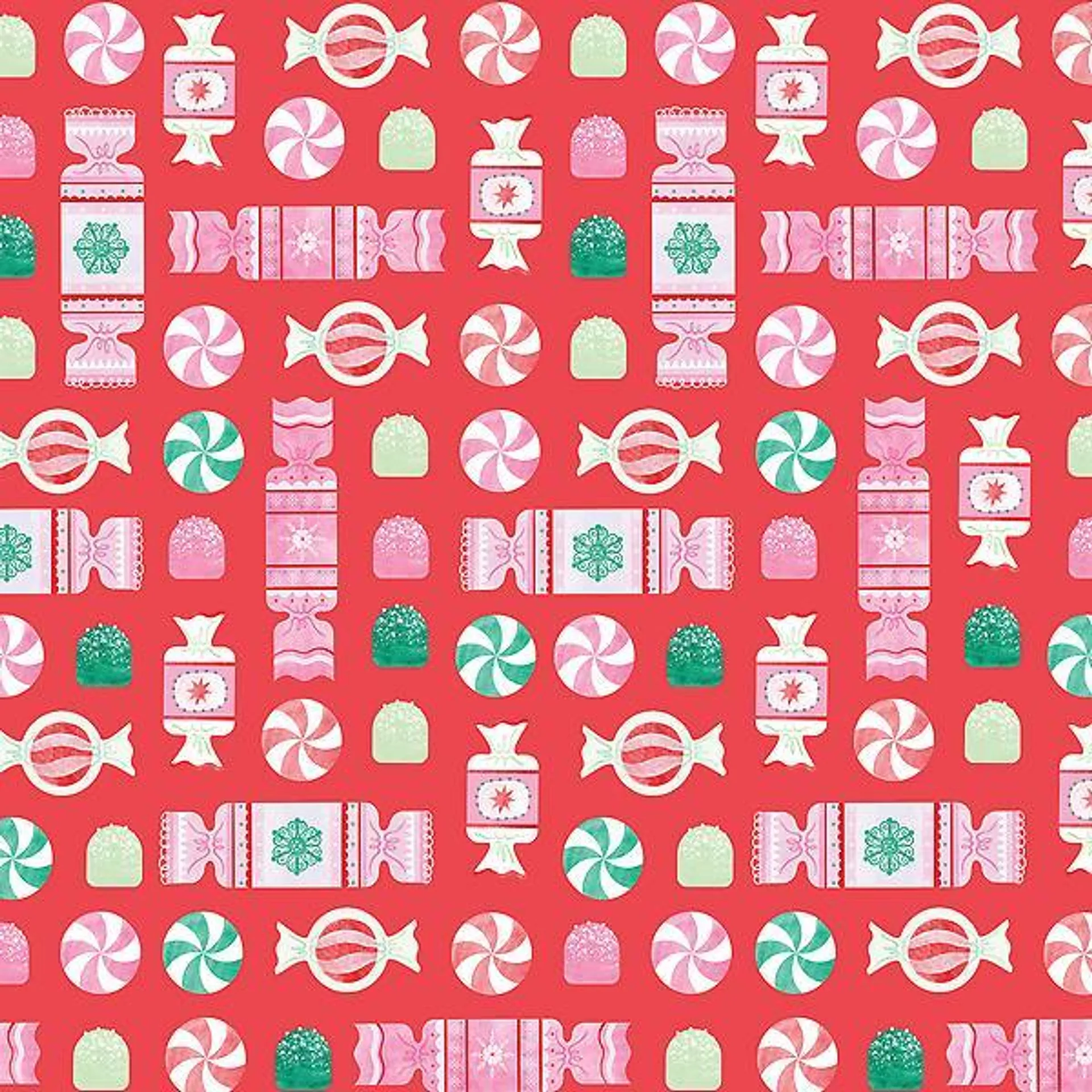 Lady Jayne Peppermint Candy Wrapping Paper