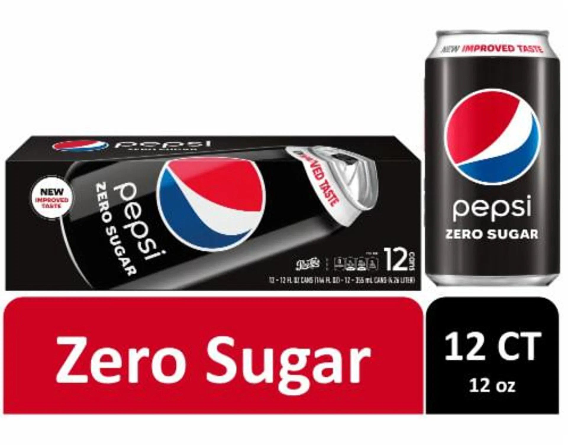 Pepsi Cola® Zero Sugar Soda Cans