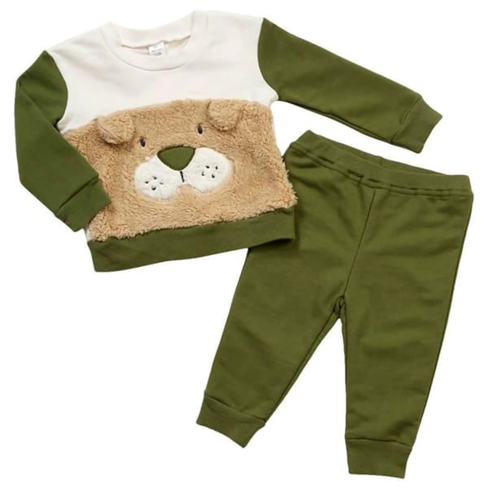 Baby Boy (3-9M) Baby Essentials® Dog Crew & Joggers Set