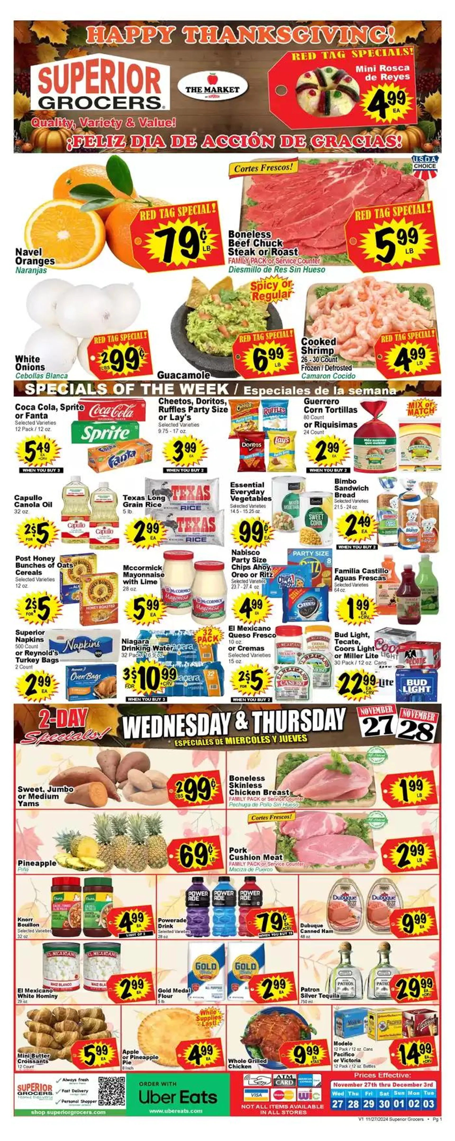 Weekly specials Superior Grocers - 1