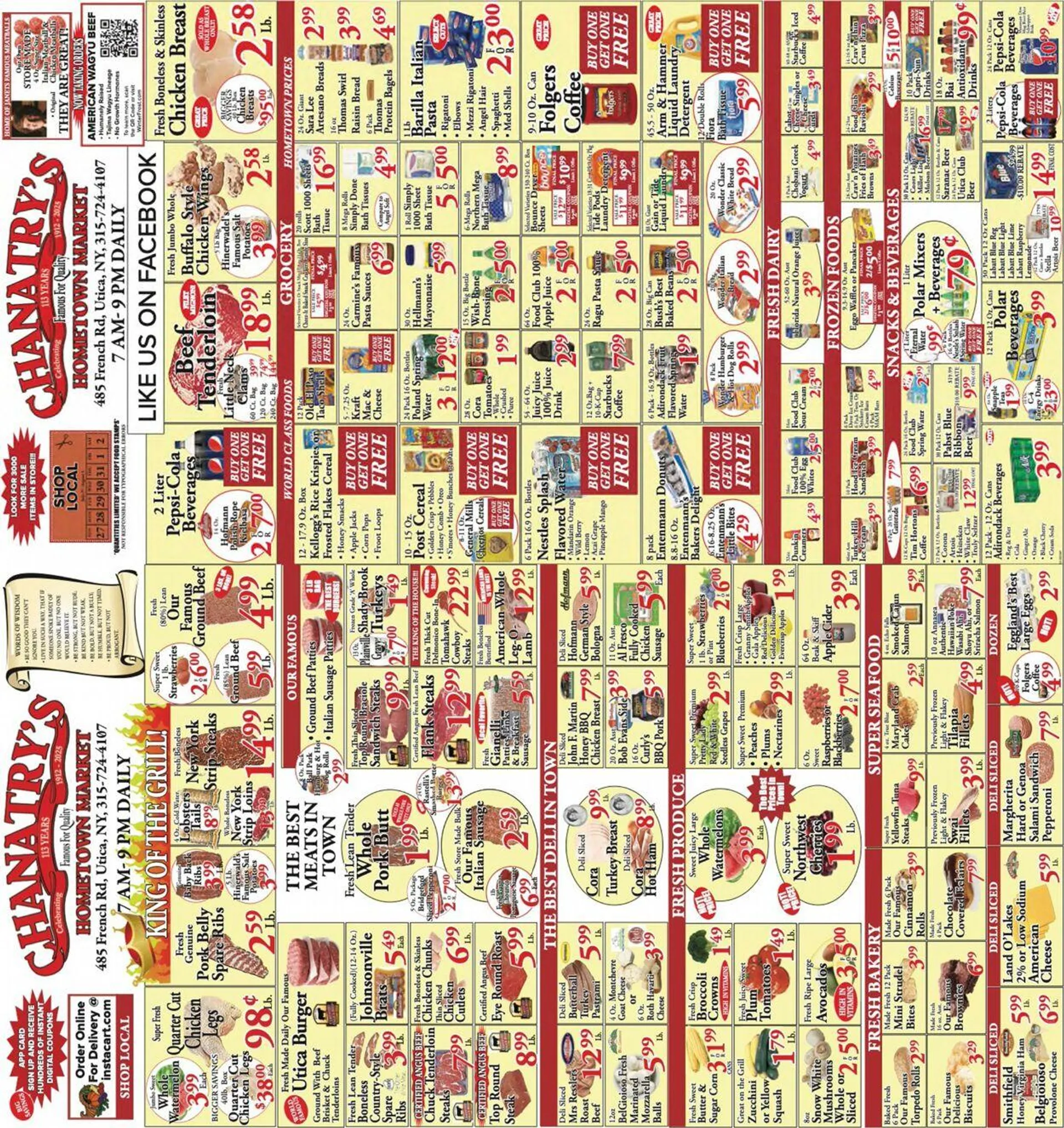 Weekly ad Chanatry's Hometown Market from July 28 to August 4 2025 - Page 1
