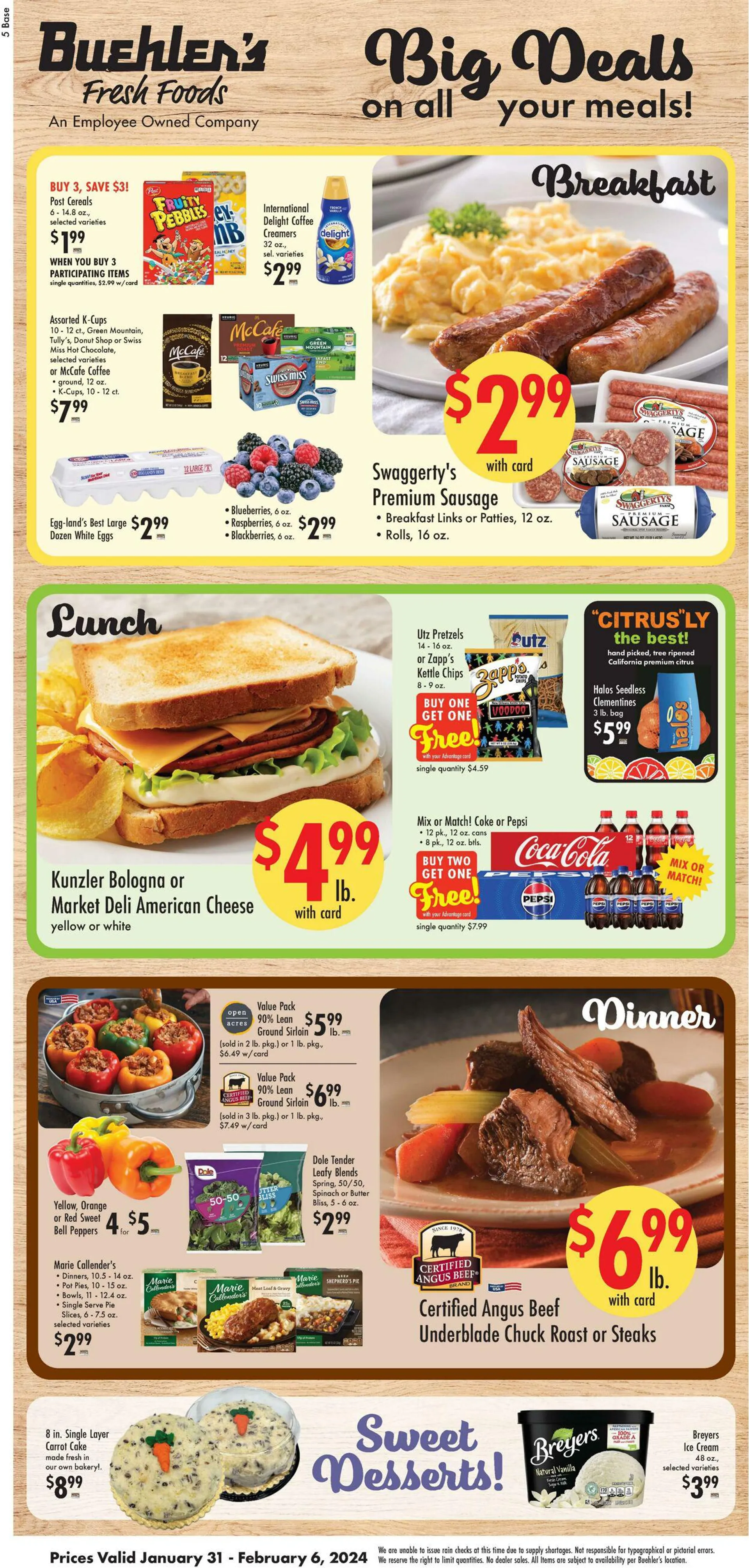 Weekly ad Buehler's Fresh Food from January 31 to February 6 2024 - Page 1