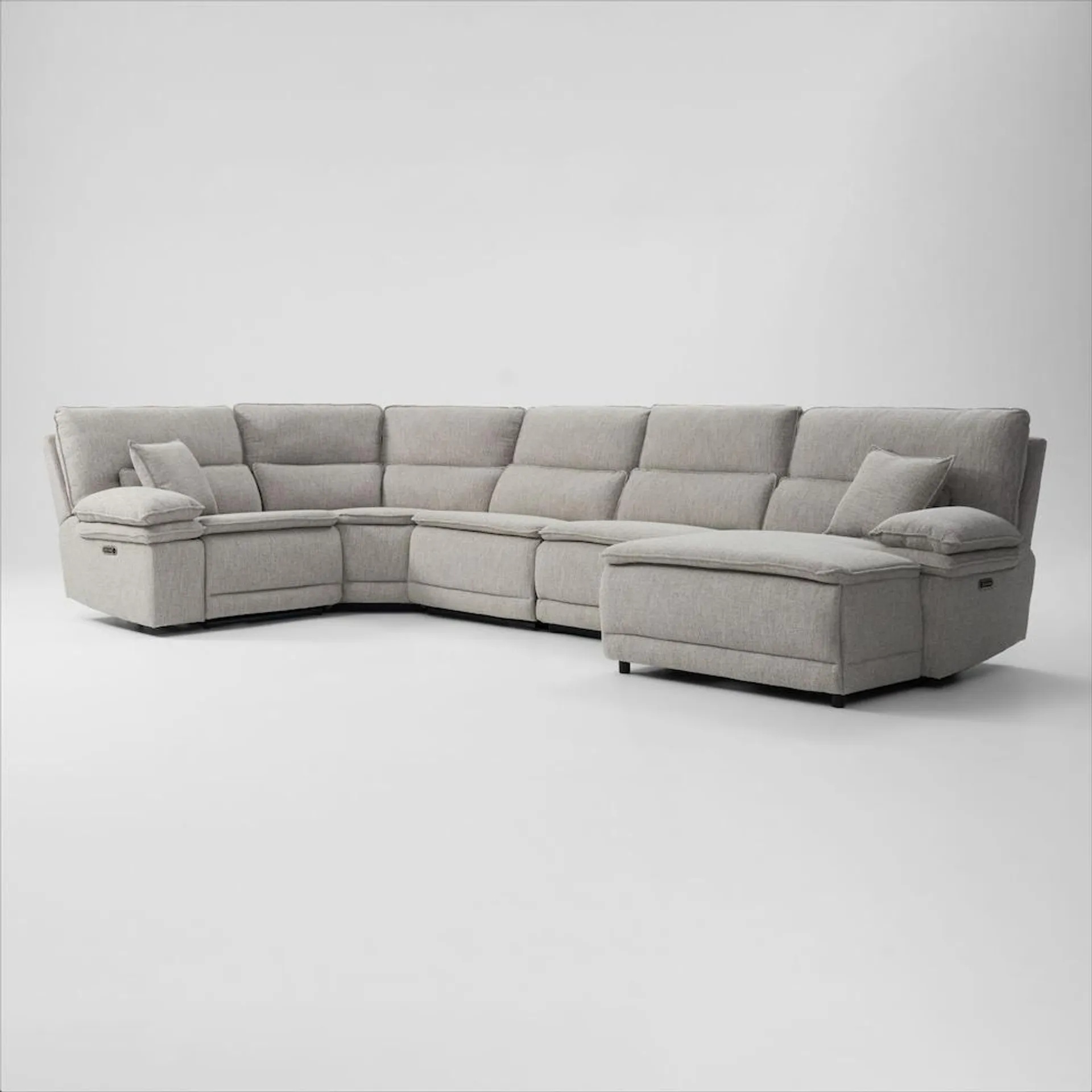 Brookdale 5-Piece Dual-Power Reclining Sectional with Chaise