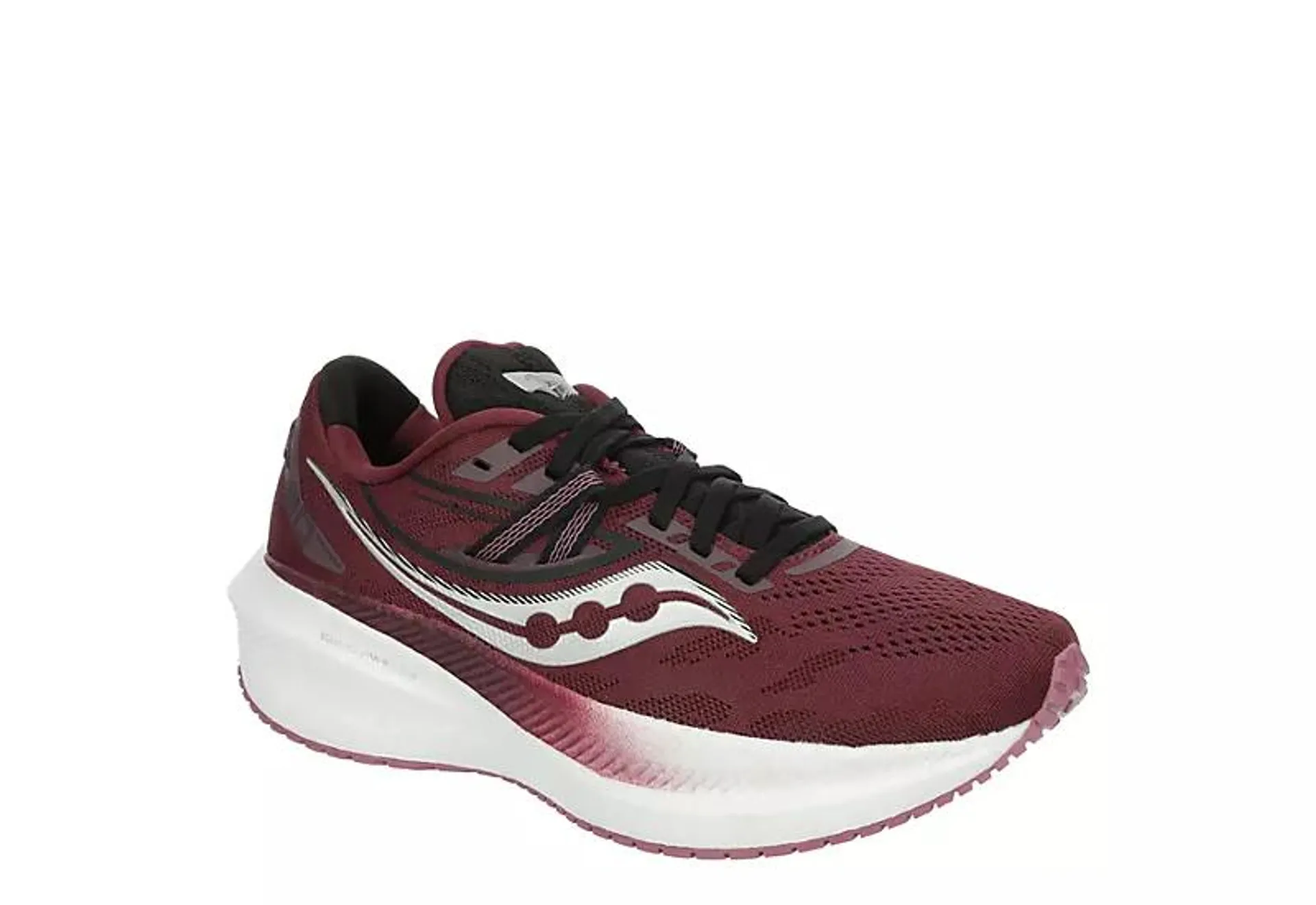 Saucony Womens Triumph 20 Running Shoe - Burgundy