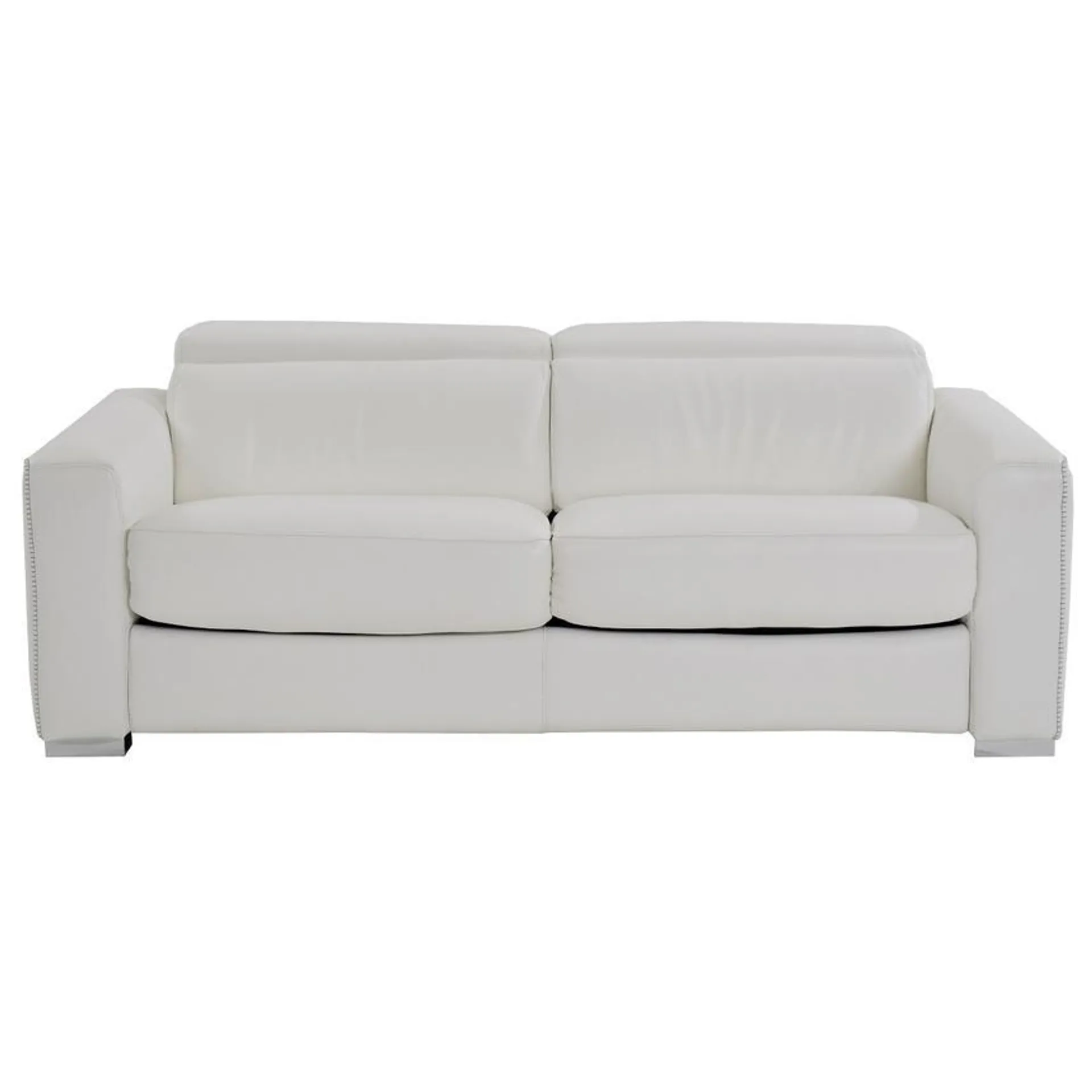 Bay Harbor White Leather Sleeper