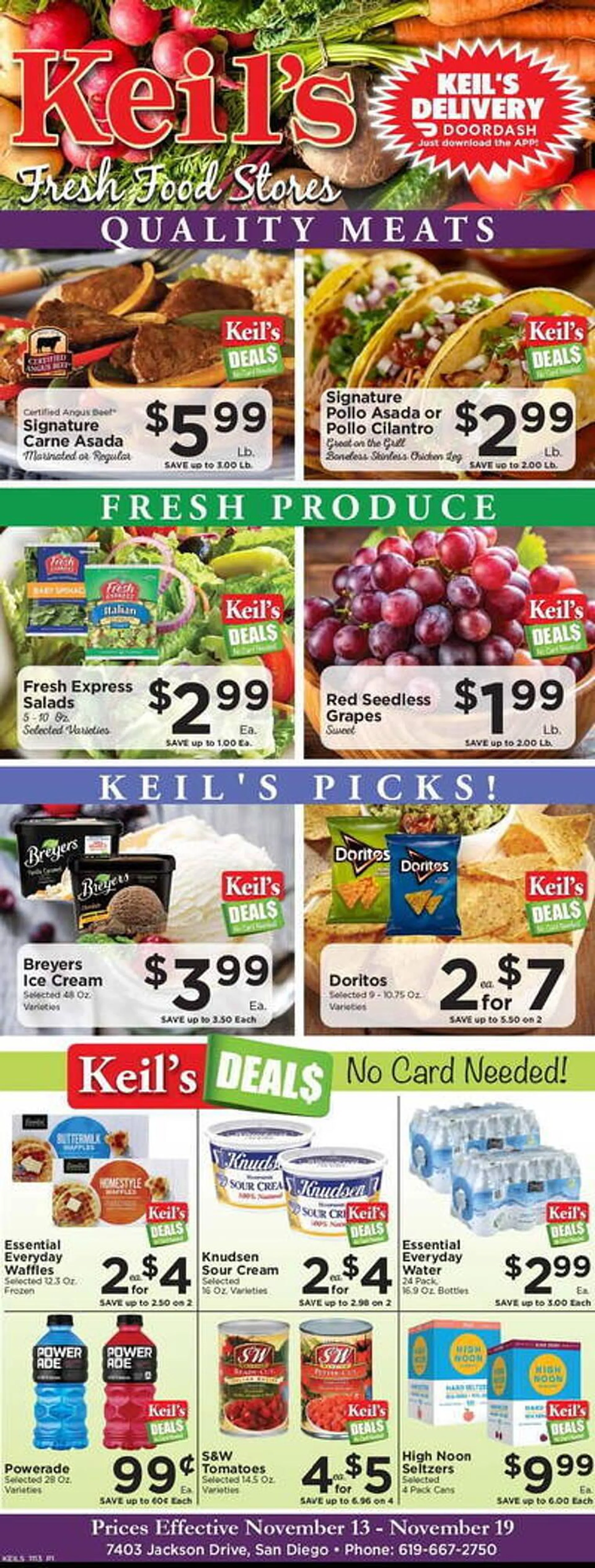 Keils Fresh Food Stores Weekly Ad - 1