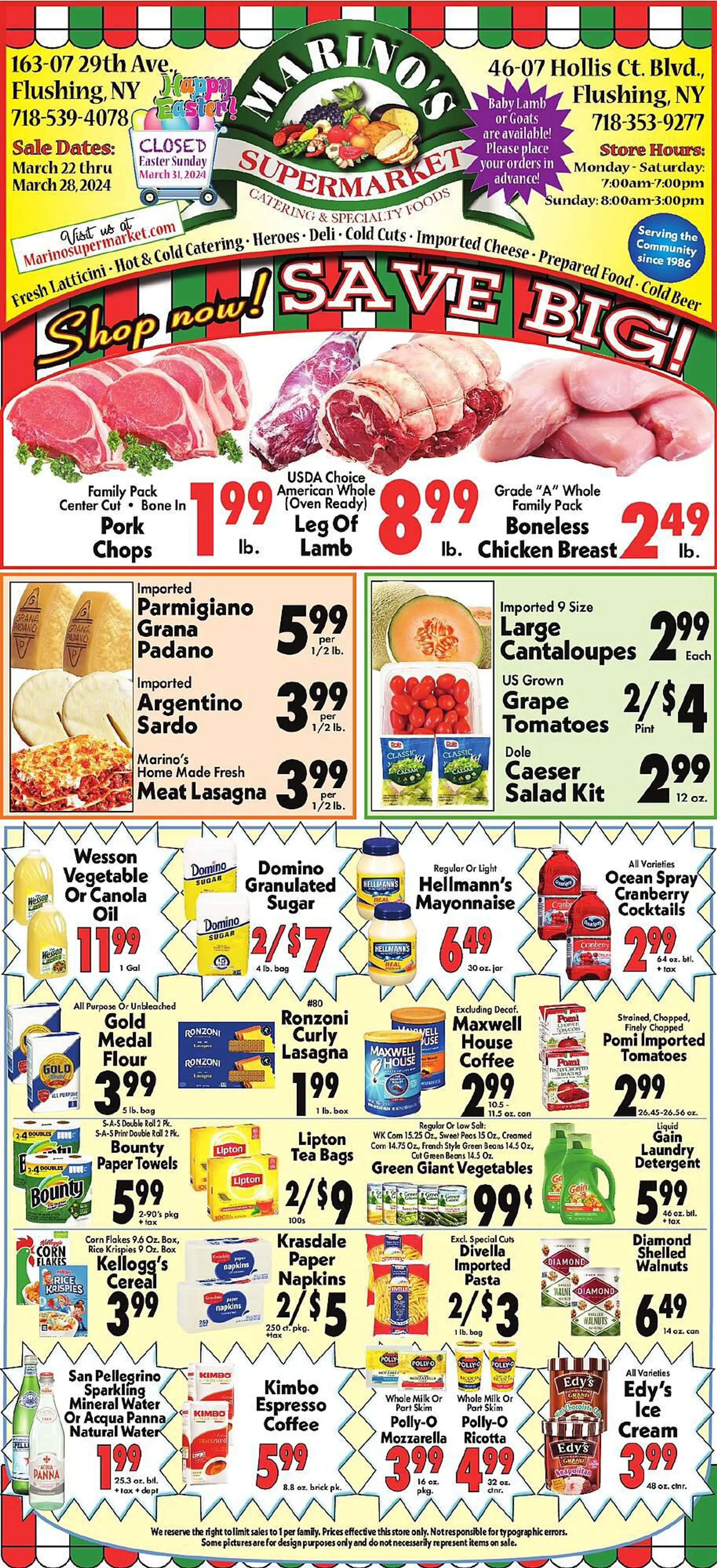 Weekly ad Marino's Supermarket Weekly Ad from March 22 to March 28 2024 - Page 