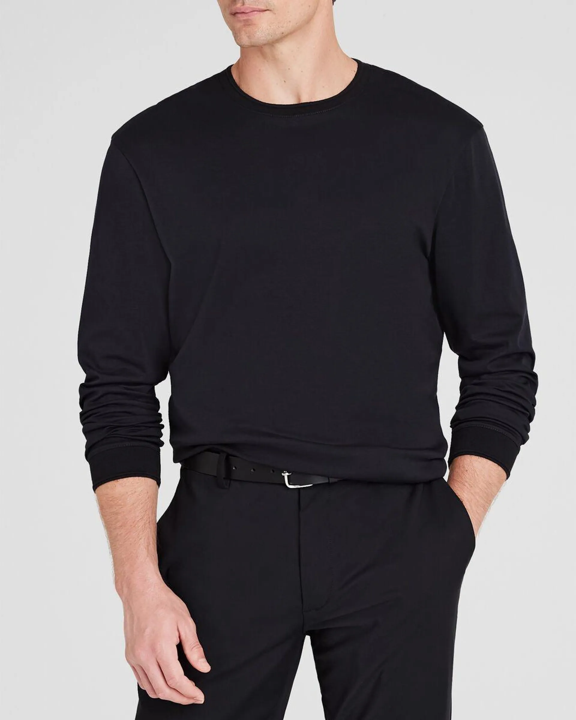 Long-Sleeve Refined Crew Tee