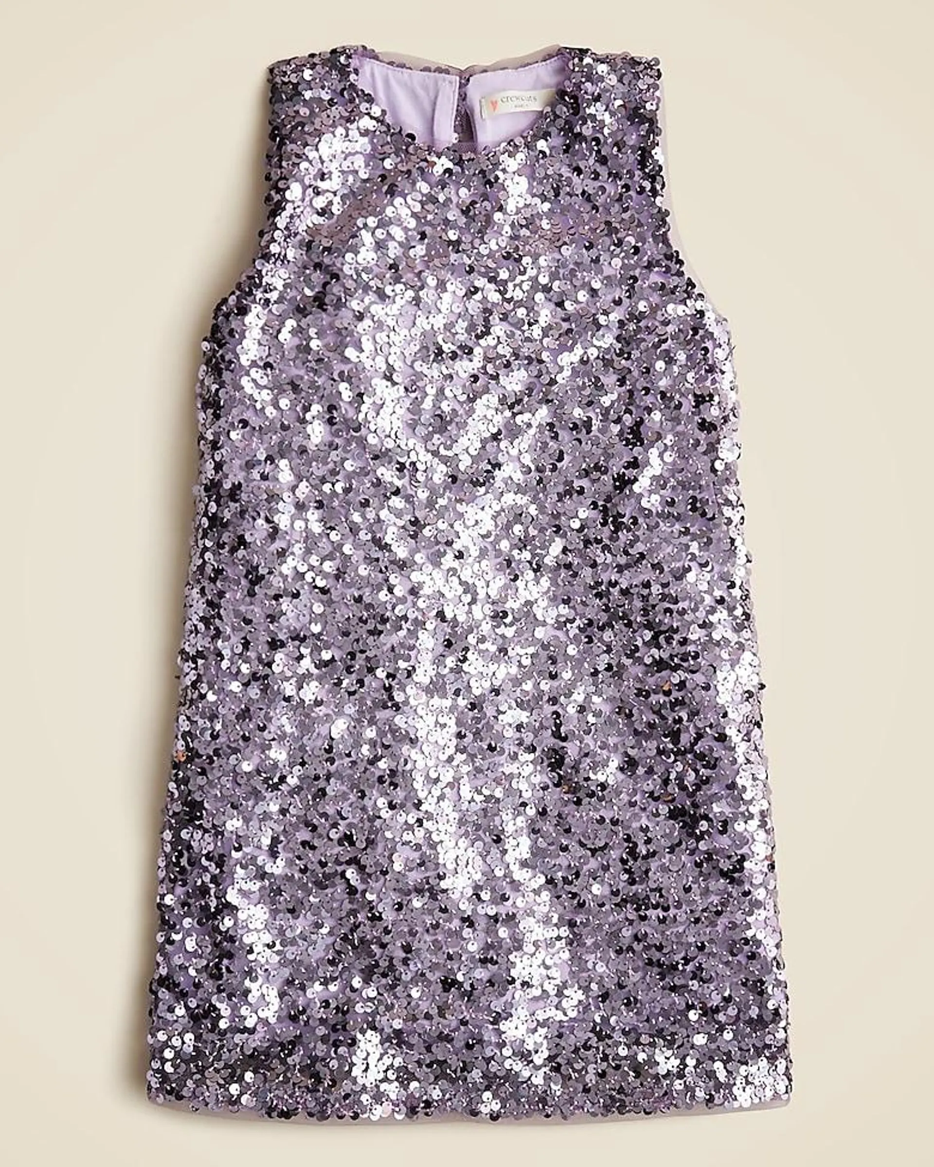 Girls' sequin shift dress