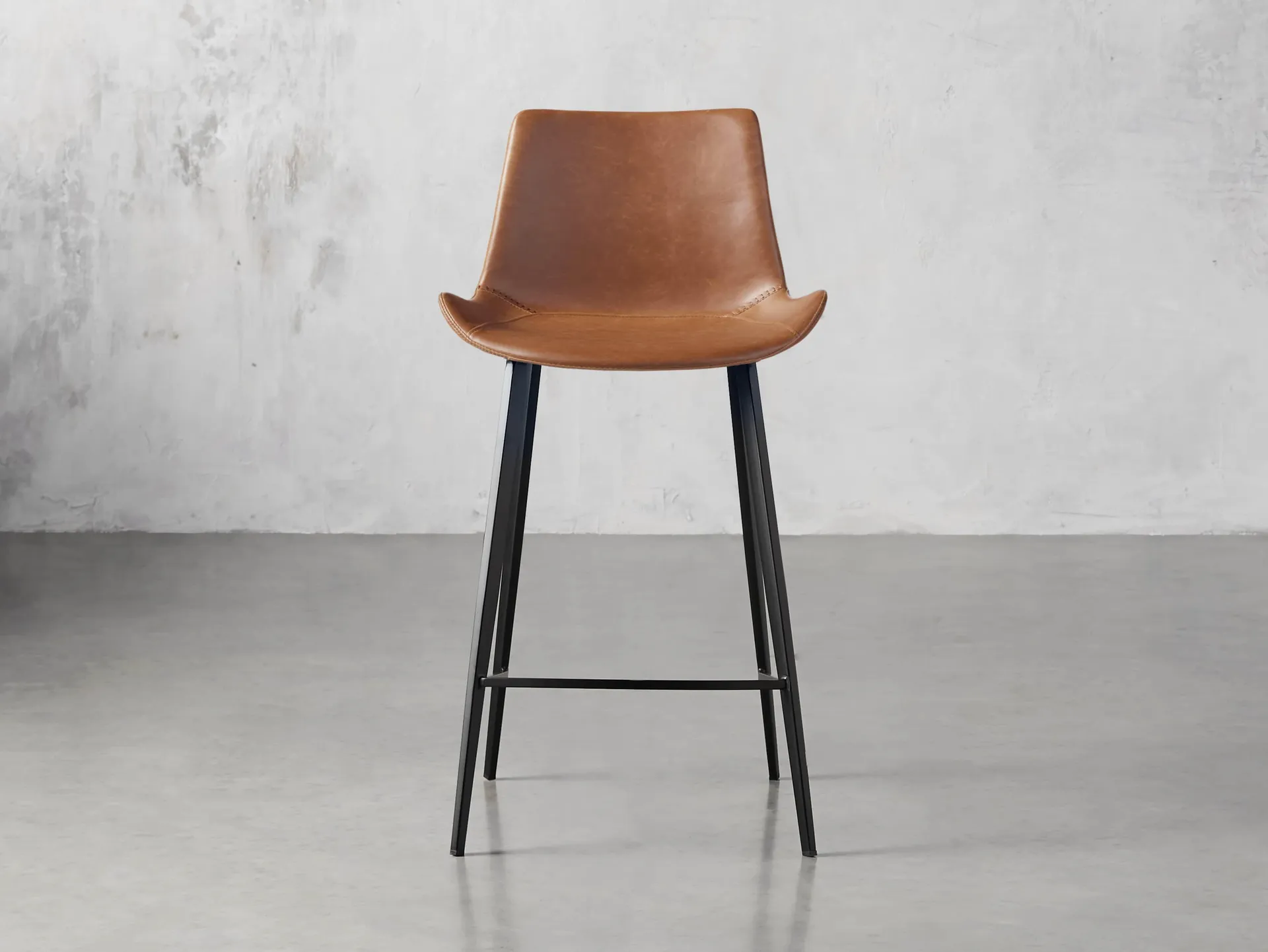 Gage Faux Leather Stool