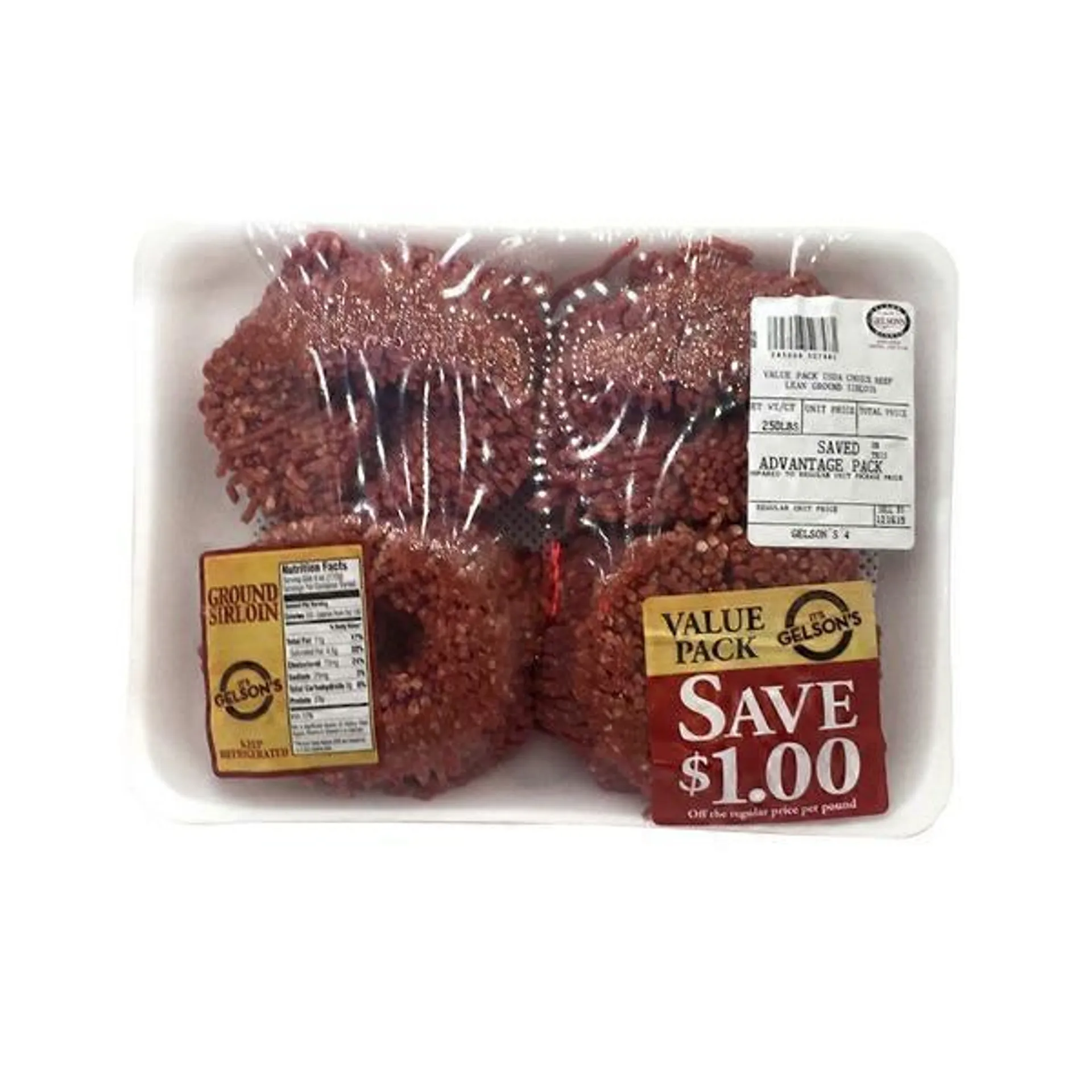 Gelson's Lean Ground Sirloin Beef