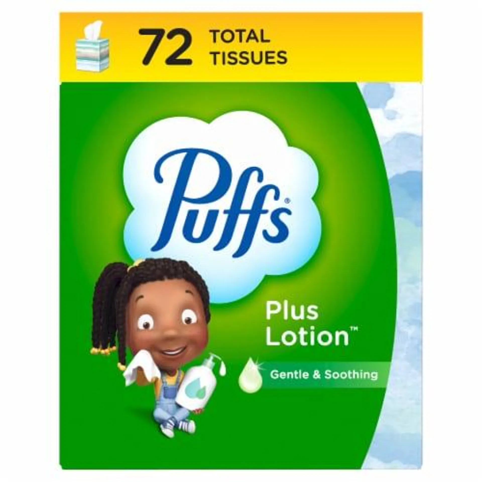 Puffs Plus Lotion Mega Cube Facial Tissue