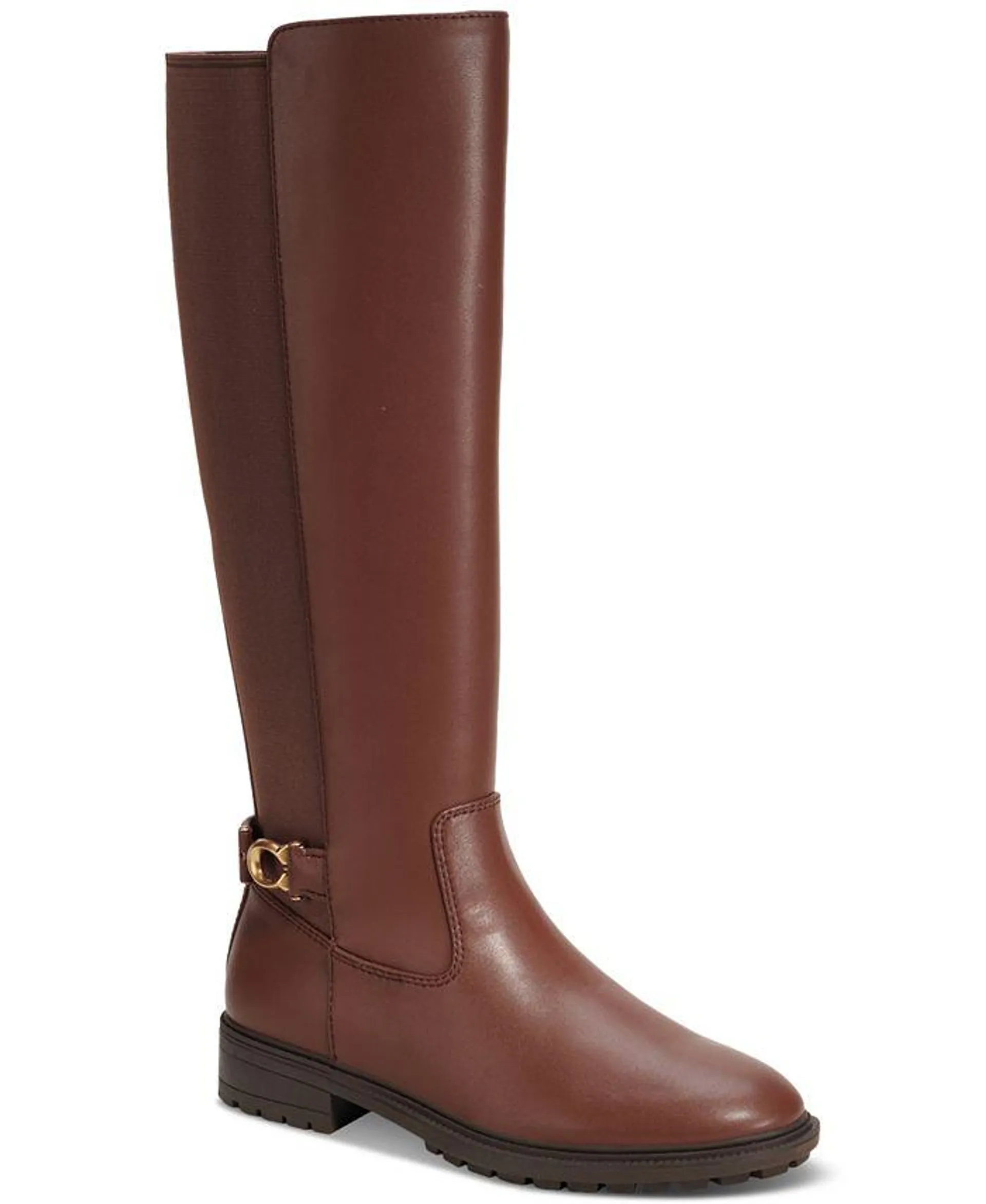 Women's Faith Knee High Lug Sole Riding Boots