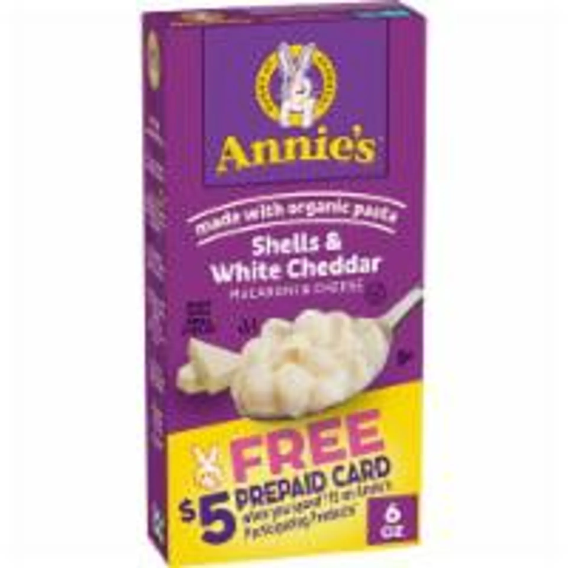 Annie’s Organic White Cheddar Shells Mac N Cheese Macaroni and Cheese Dinner