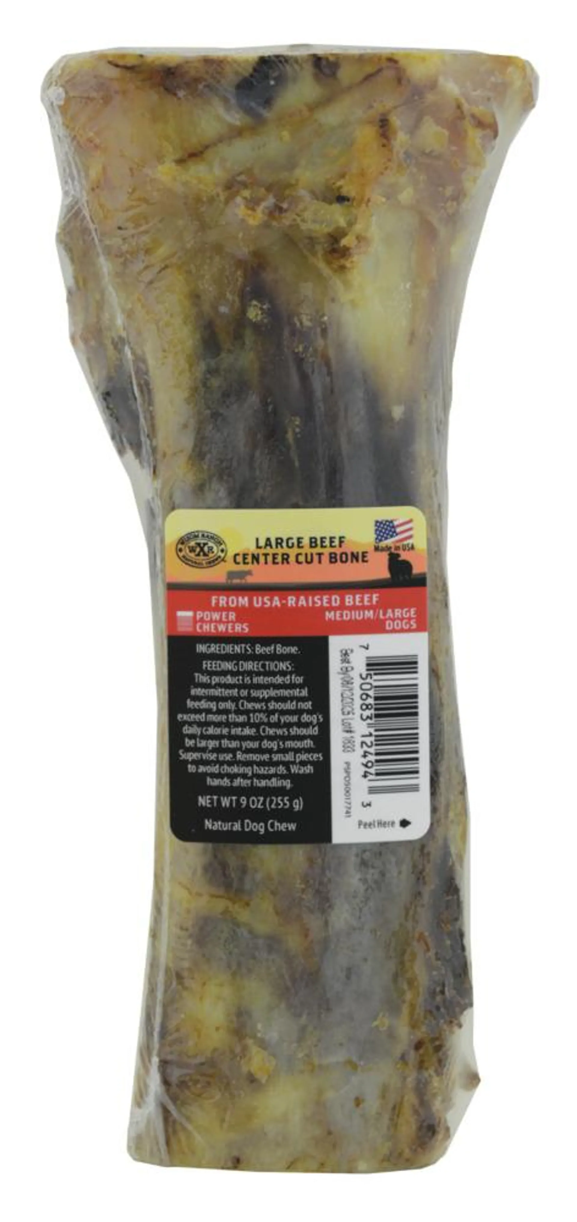 Wixom Ranch Natural Chews Large Beef Center Cut Bone