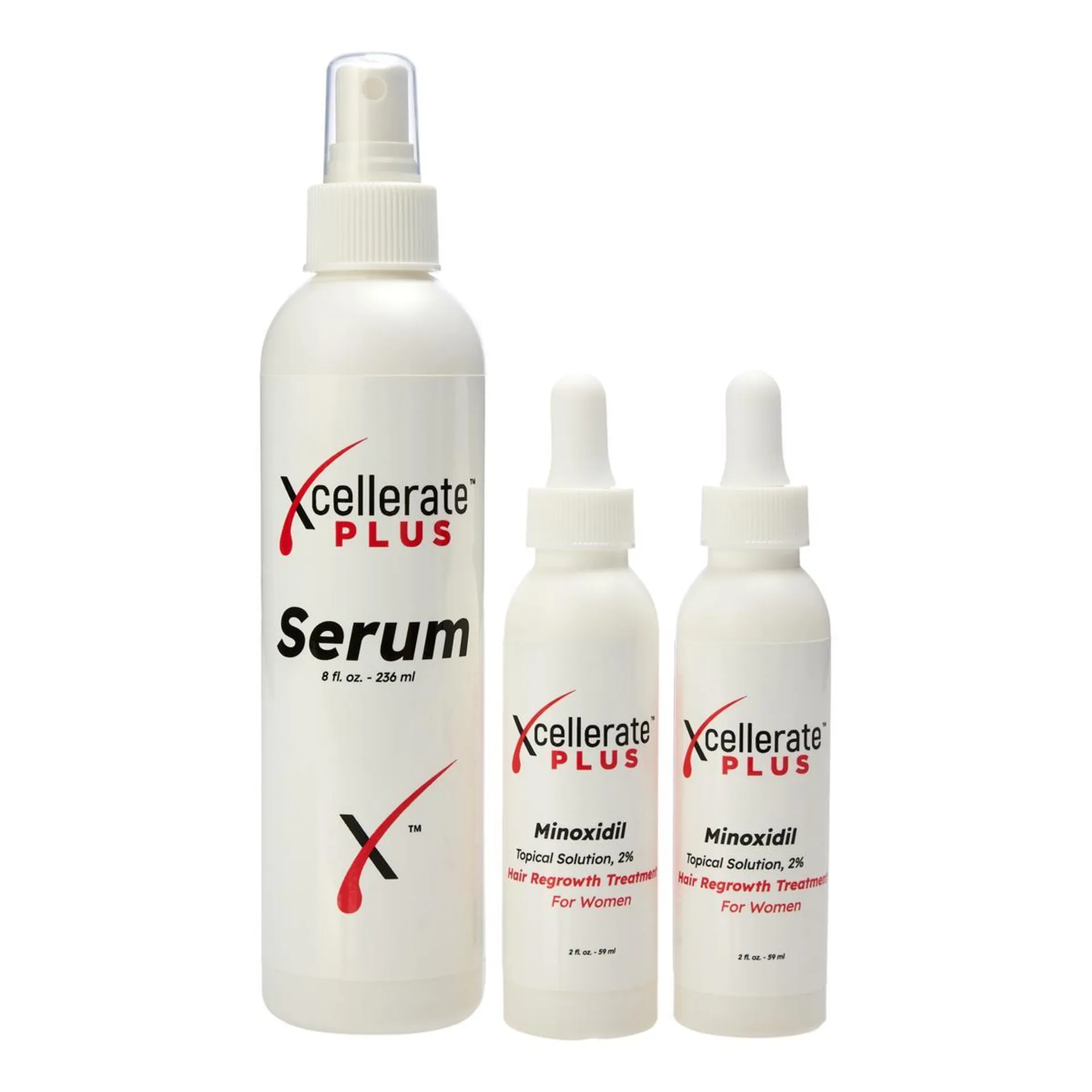 Xcellerate Plus Hair Serum & 2-pack Minoxidil 2%