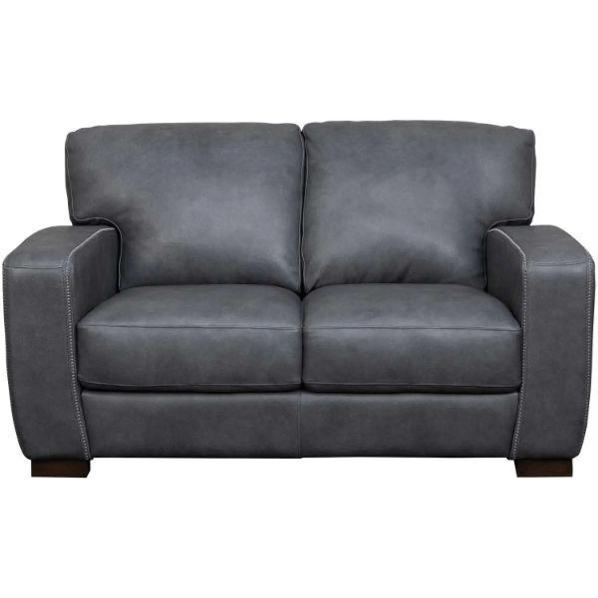 Aosta Italian All Leather Loveseat